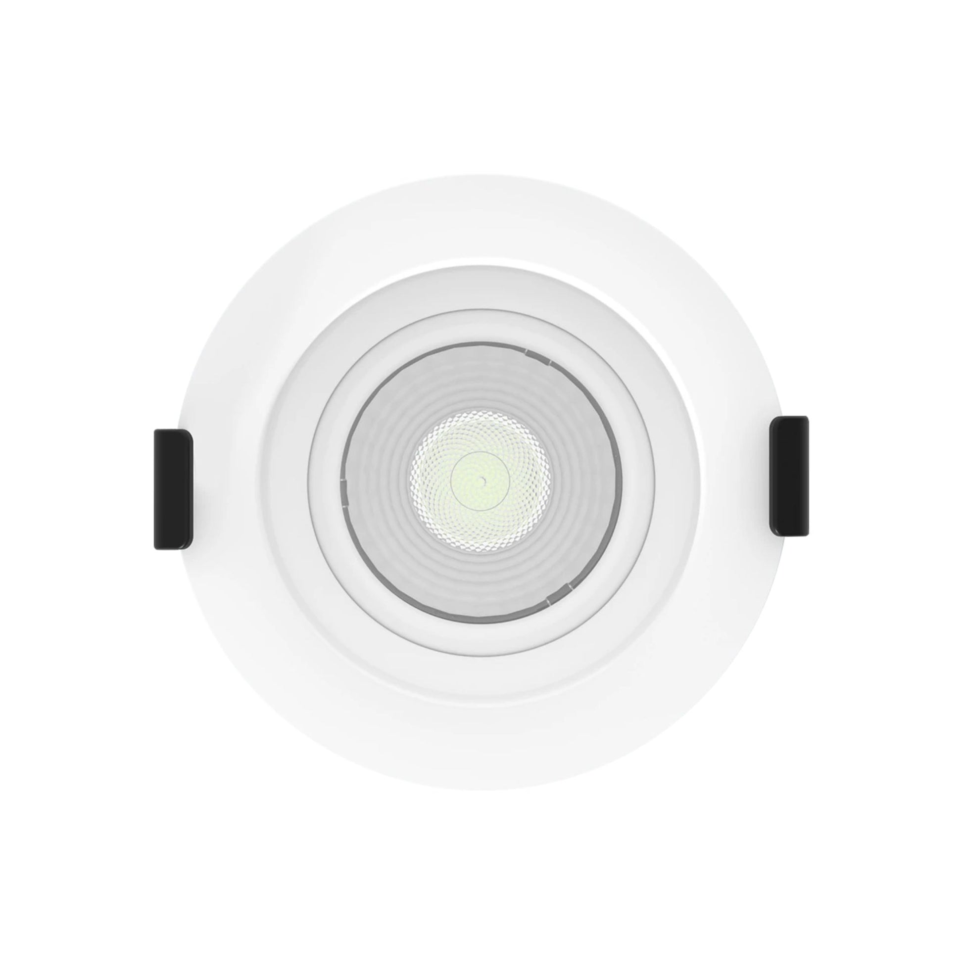3" Canless Gimbal Downlight, 600 Lm, 5-CCT, 38° Spot, White Deep Regress Trim - Bees Lighting