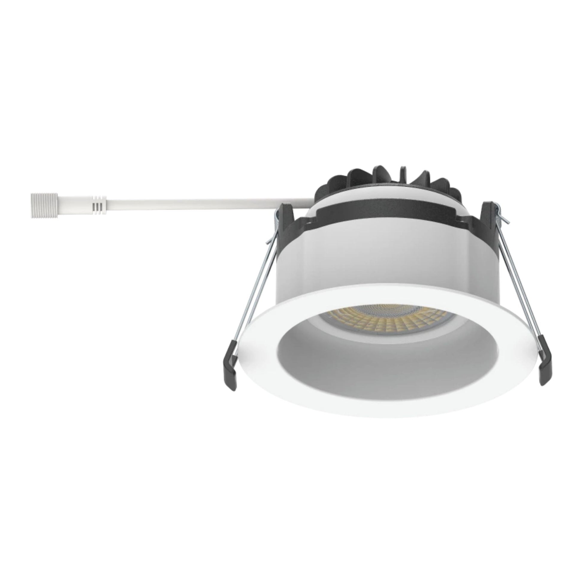 RAB Lighting - 4" Canless Gimbal Downlight, 1050 Lm, 5-CCT, 38° Spot, White Regressed Trim | Bees Lighting