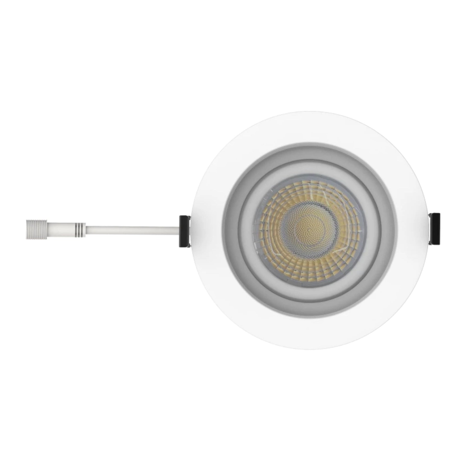 RAB Lighting - 4" Canless Gimbal Downlight, 1050 Lm, 5-CCT, 38° Spot, White Regressed Trim | Bees Lighting