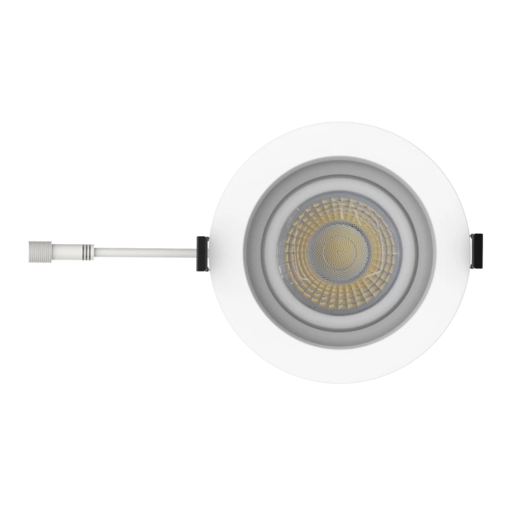 RAB Lighting - 4" Canless Gimbal Downlight, 1050 Lm, 5-CCT, 38° Spot, White Regressed Trim | Bees Lighting