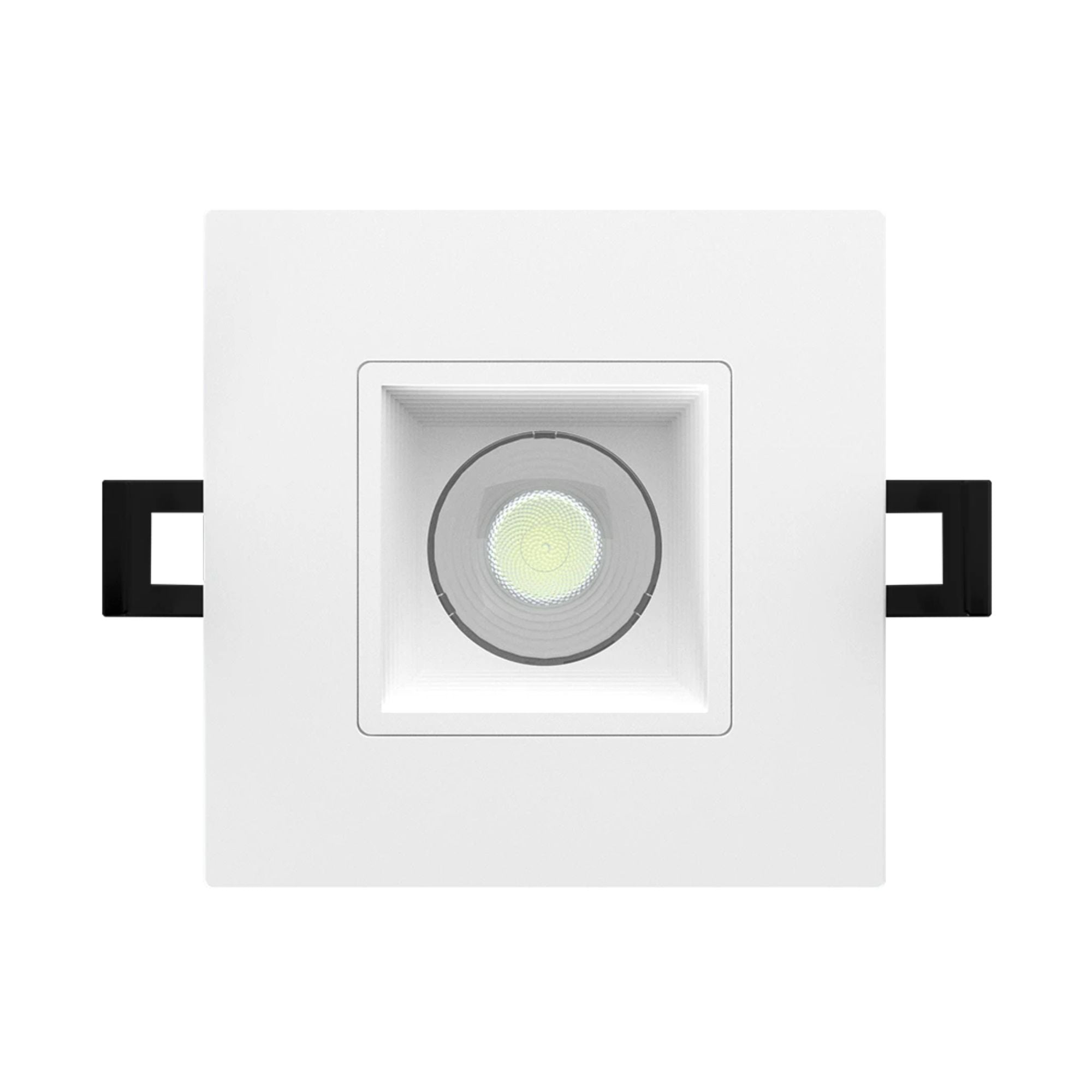 3" Canless LED Recessed Light, 1000 Lumens, 5-CCT, Square Baffle Trim