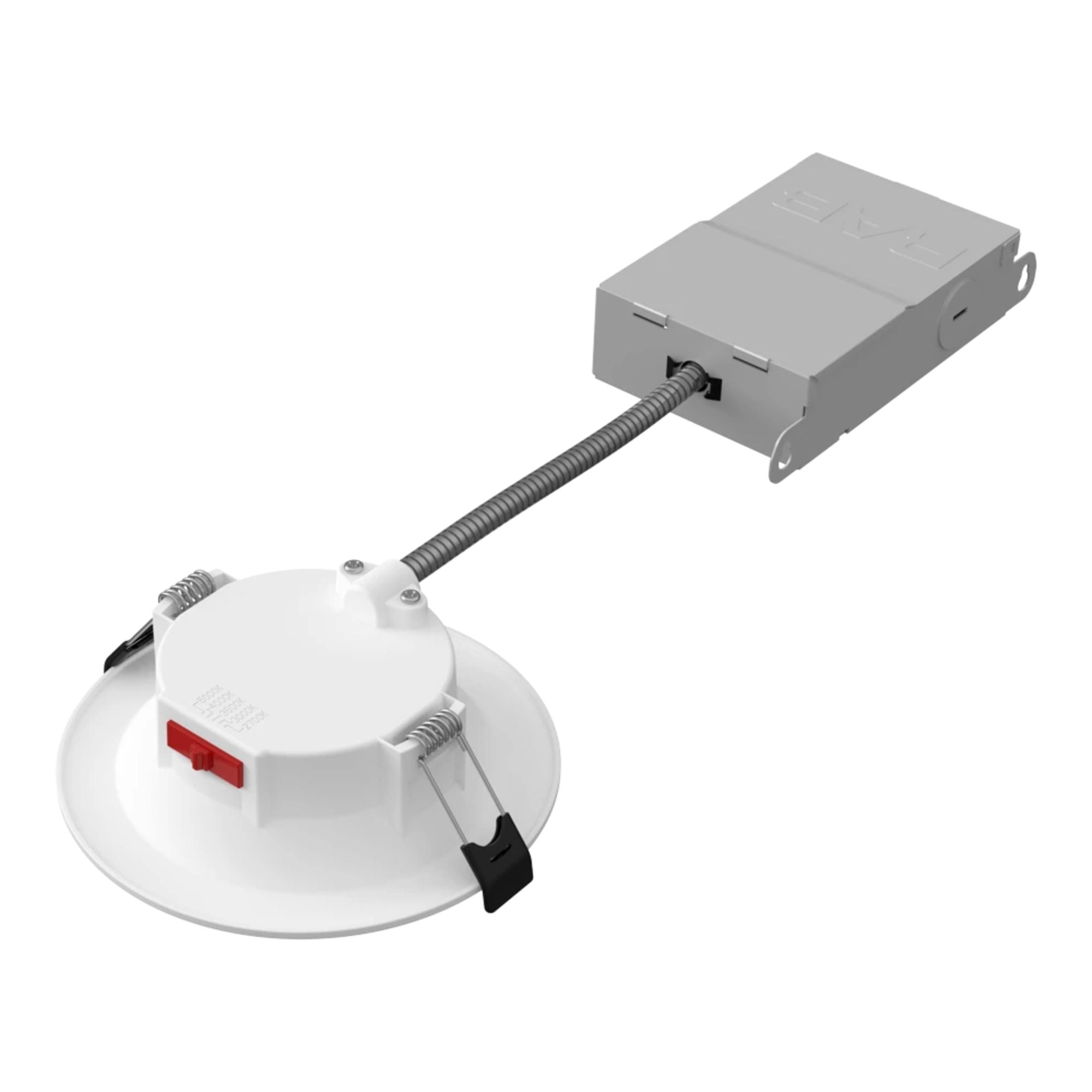 4" CCT-Adjustable LED Recessed Downlight, 7W, 650 Lm, Smooth Trim, Pack of 12