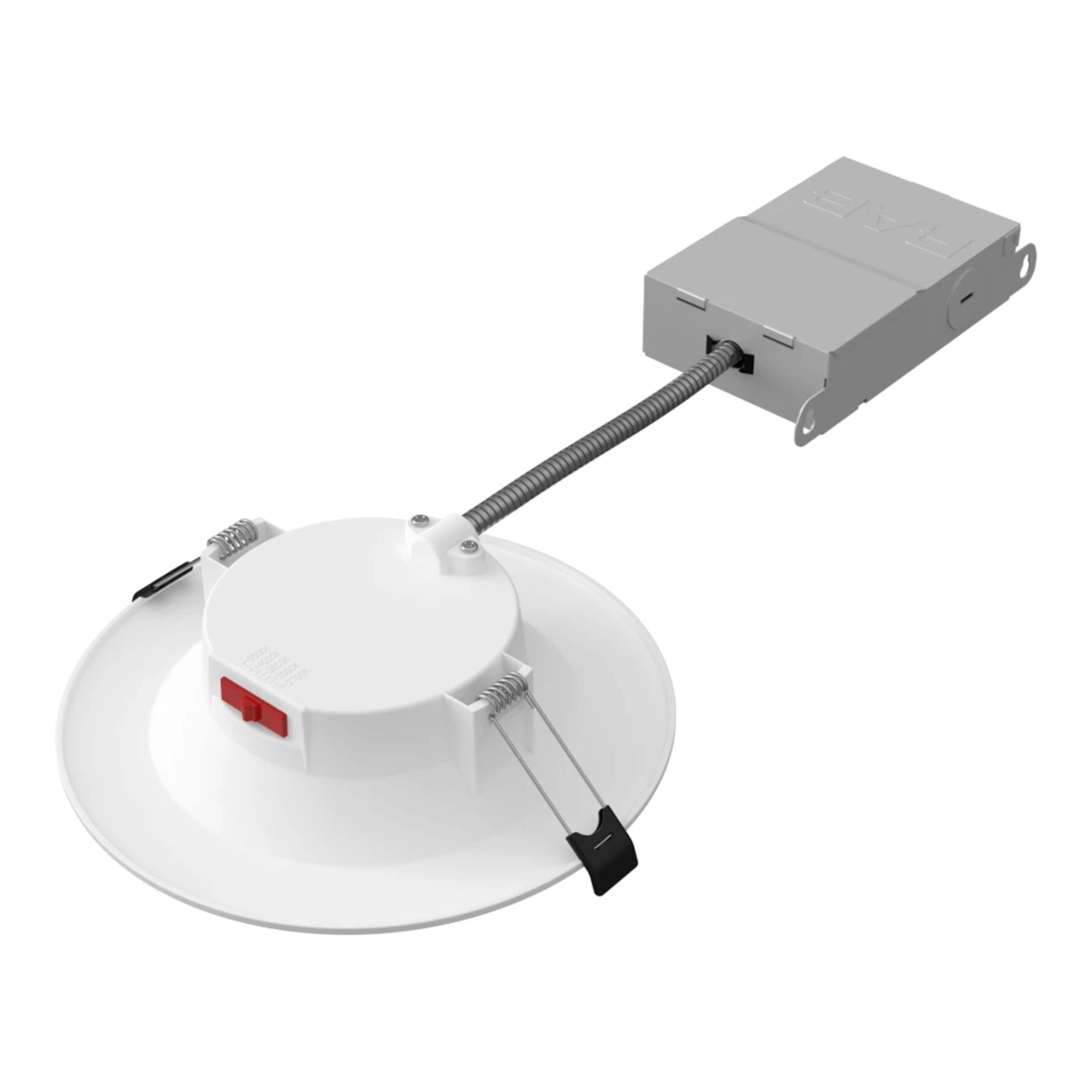 6" CCT-Adjustable LED Recessed Downlight, 10W, 900 Lm, Smooth Trim, Pack of 12