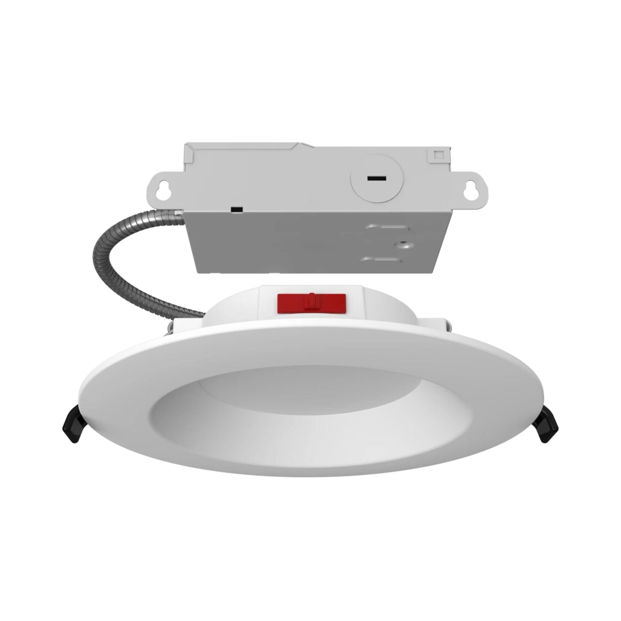 6" CCT-Adjustable LED Recessed Downlight, 10W, 900 Lm, Smooth Trim, Pack of 12
