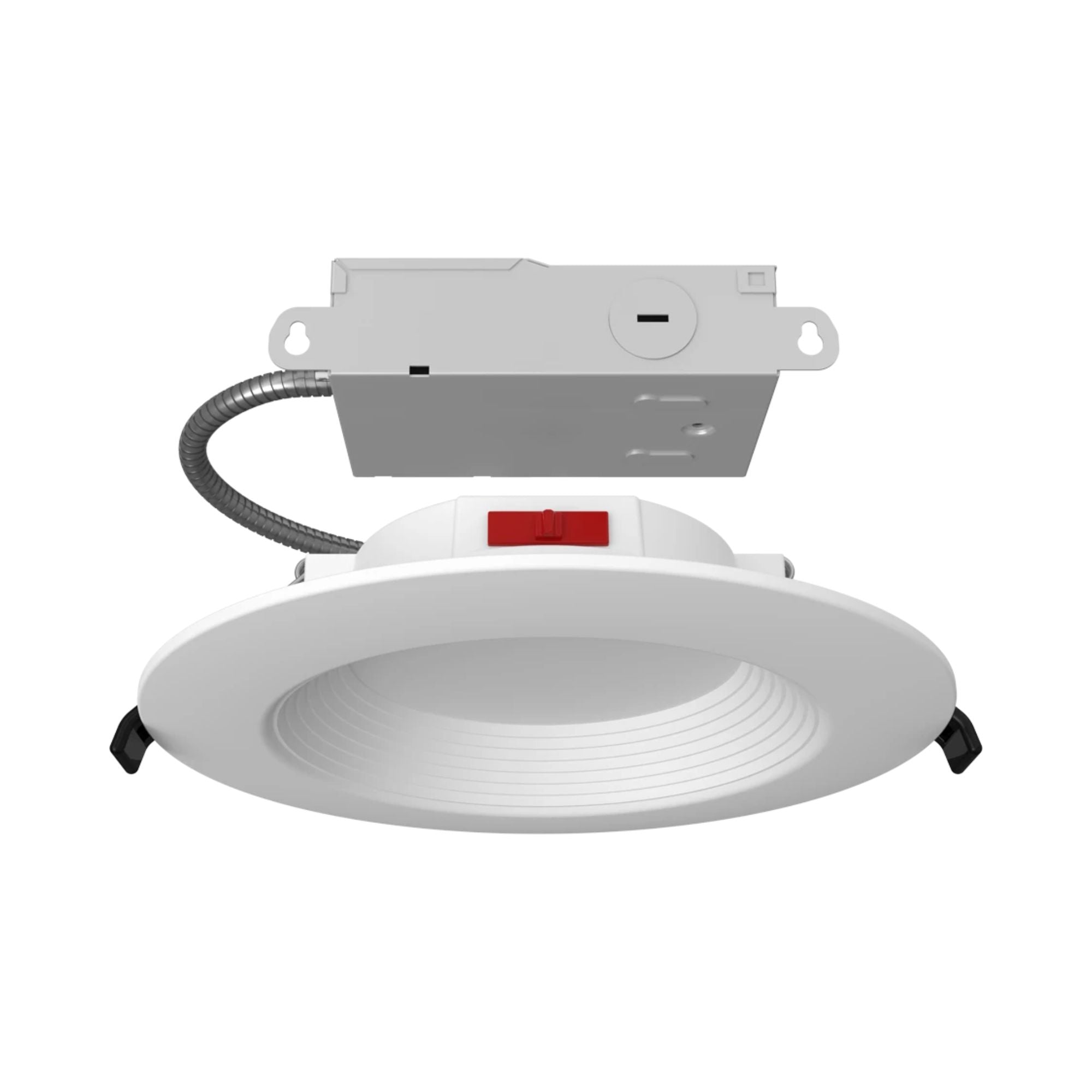 6" CCT-Adjustable LED Recessed Downlight, 10W, 900 Lm, Baffle Trim, Pack of 12