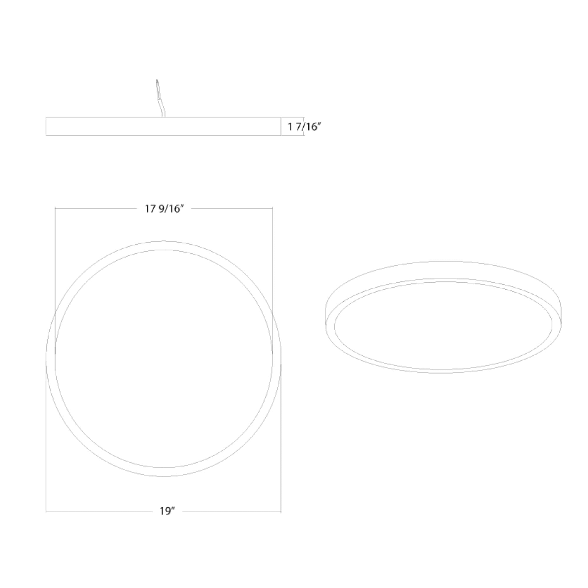 Slim SUMO 19" Smart LED Surface Mount, 5CCT, 120-277V, White Finish