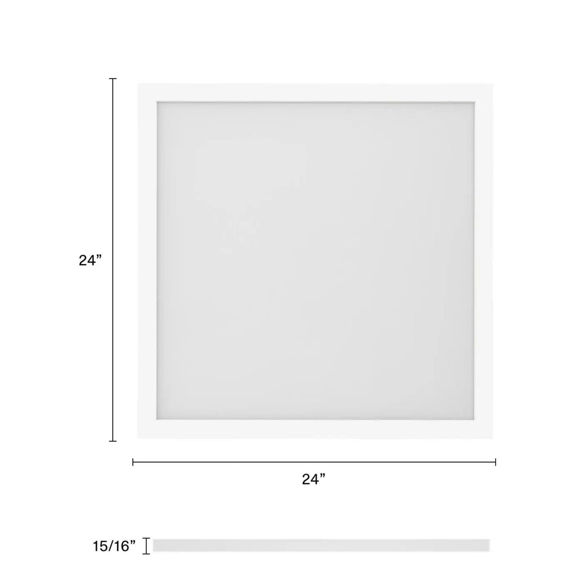 2x2 LED Flat Panel Flush Mount, 45W, 5000lm, Selectable CCT, 120-277V, White
