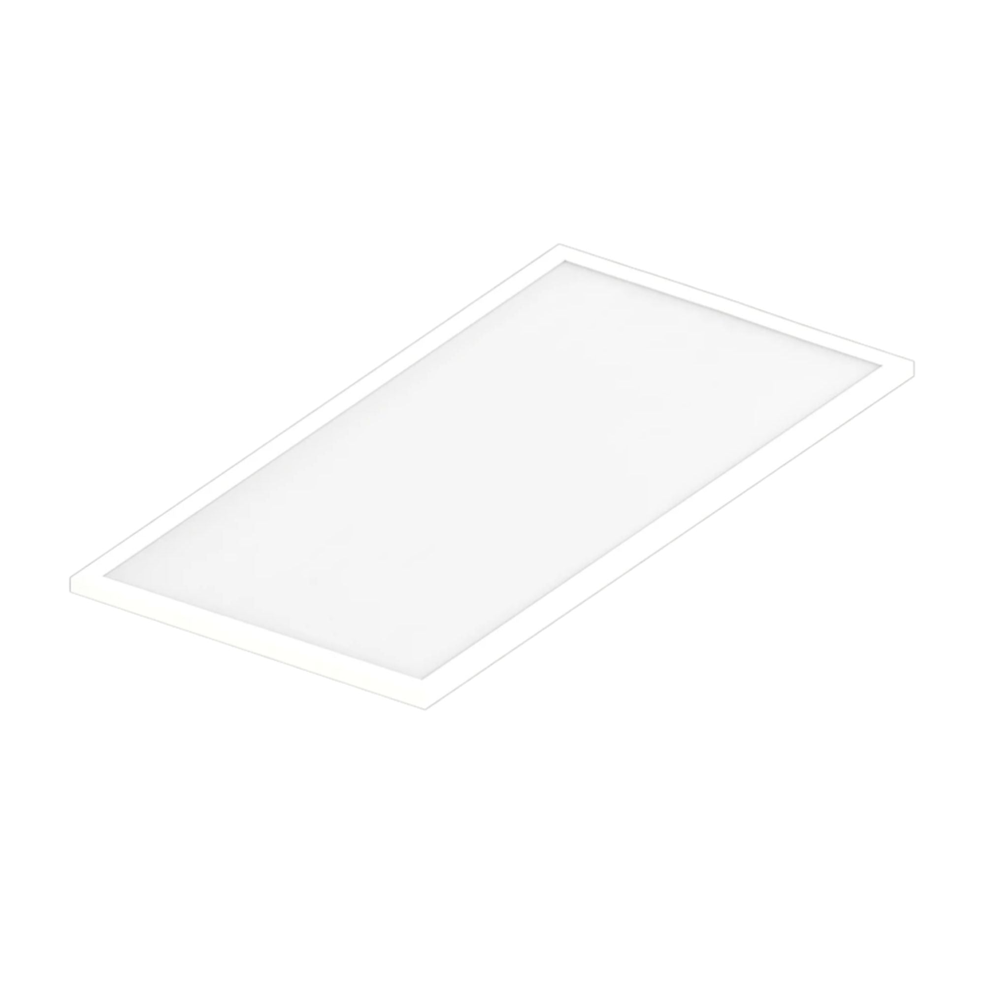 2x4 LED Flat Panel Flush Mount, 55W, 6000lm, Selectable CCT, 120-277V, White