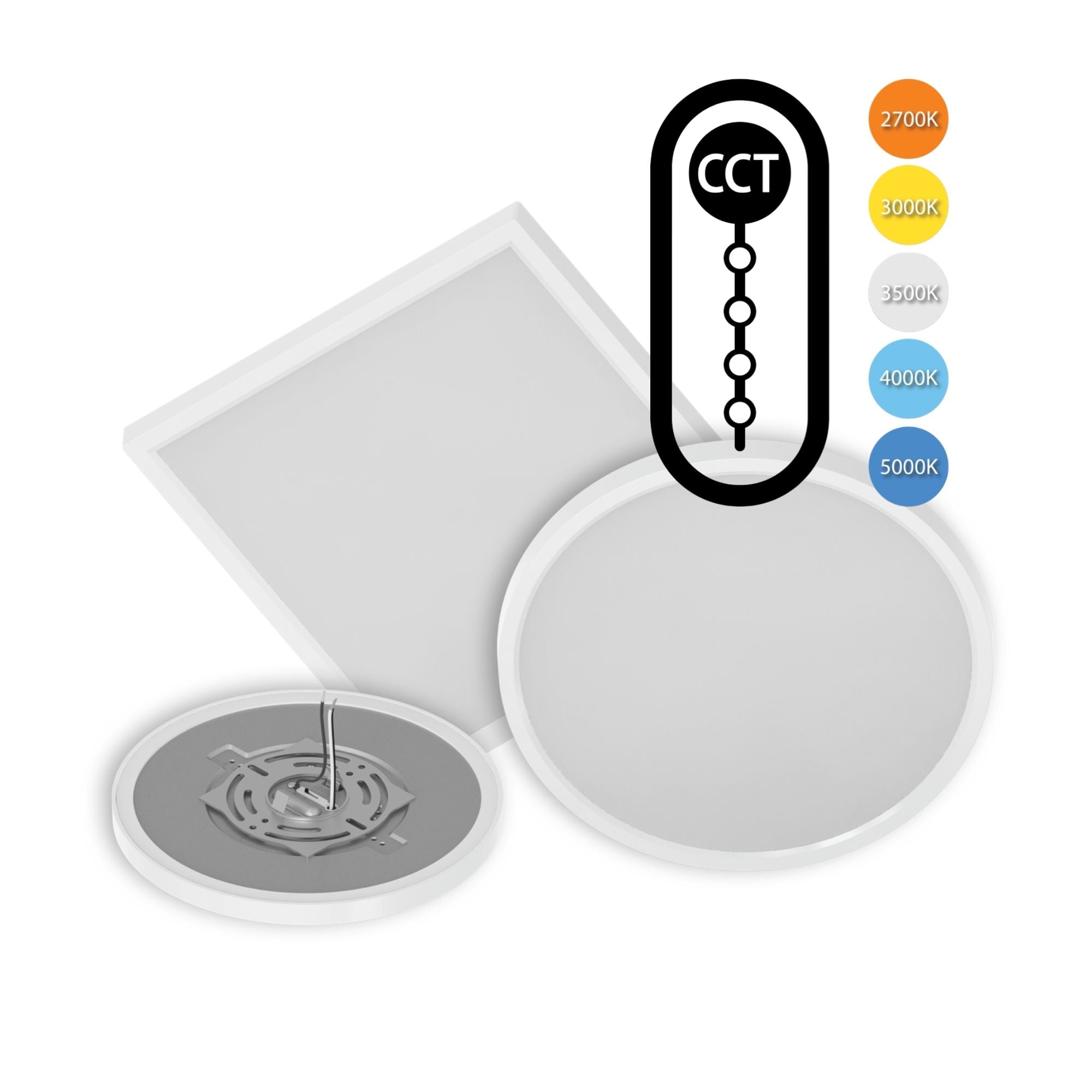 SUMO Slim 5.5" Round LED Surface Mount, 650 Lm, 5CCT, White
