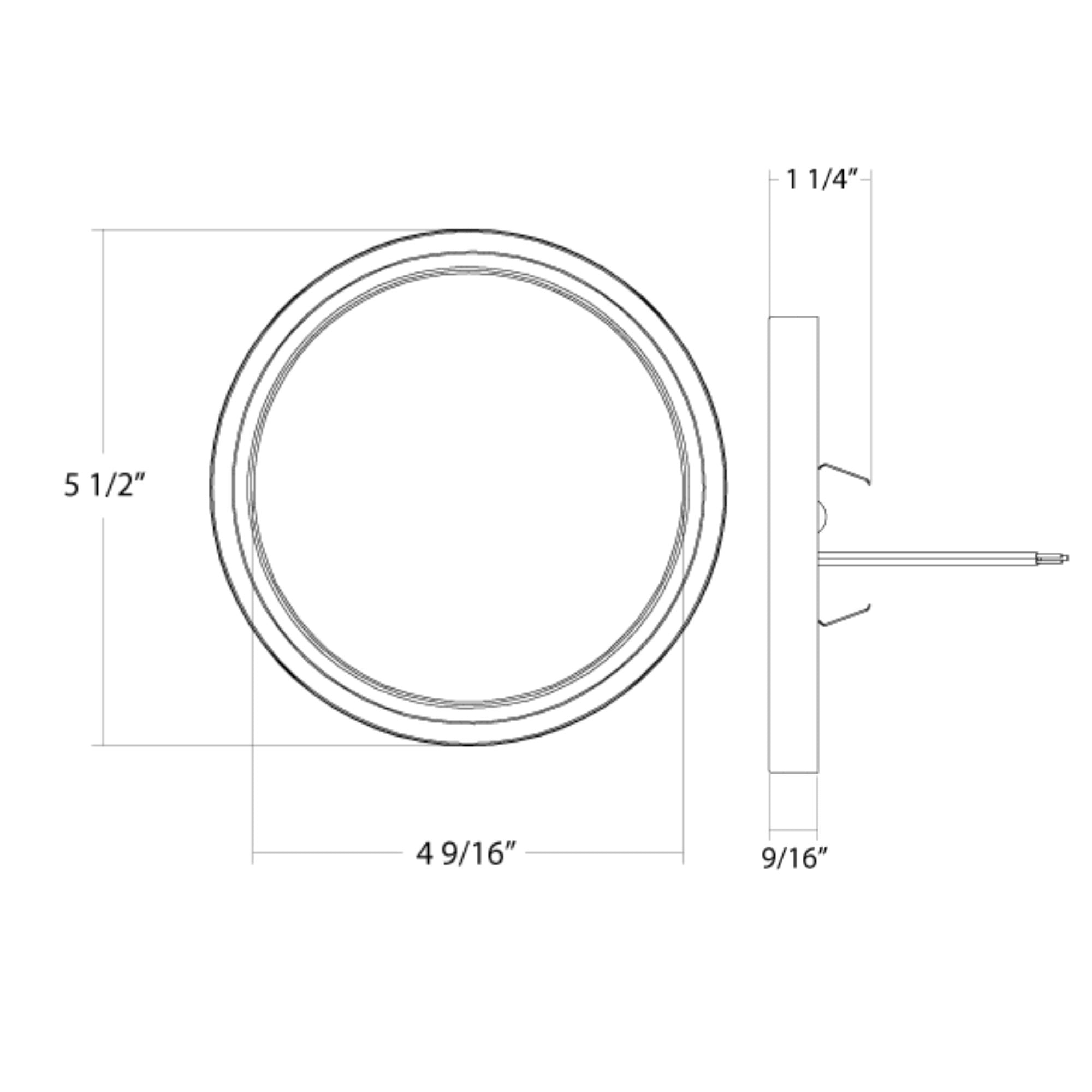 SUMO Slim 5.5" Round LED Surface Mount, 650 Lm, 5CCT, White