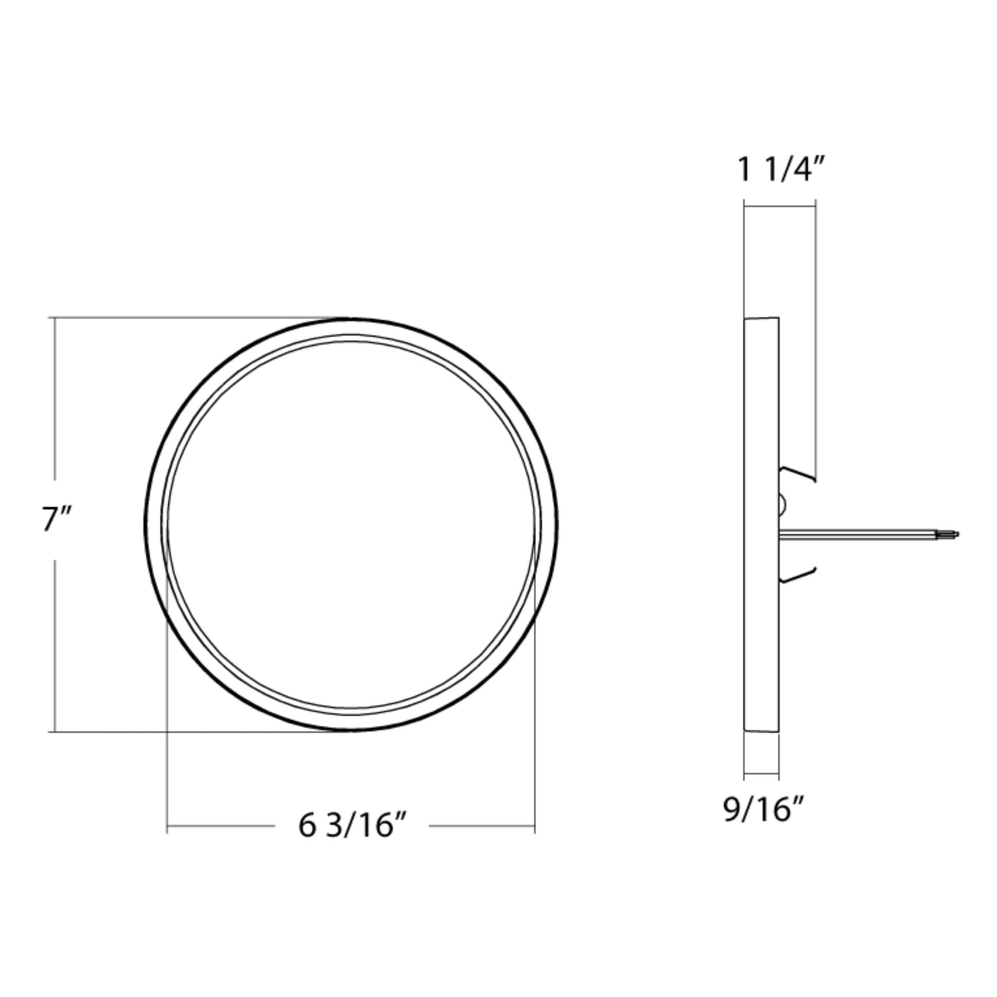 SUMO Slim 7" Round LED Surface Mount, 900 Lm, 5CCT, White, Pack of 12 - Bees Lighting