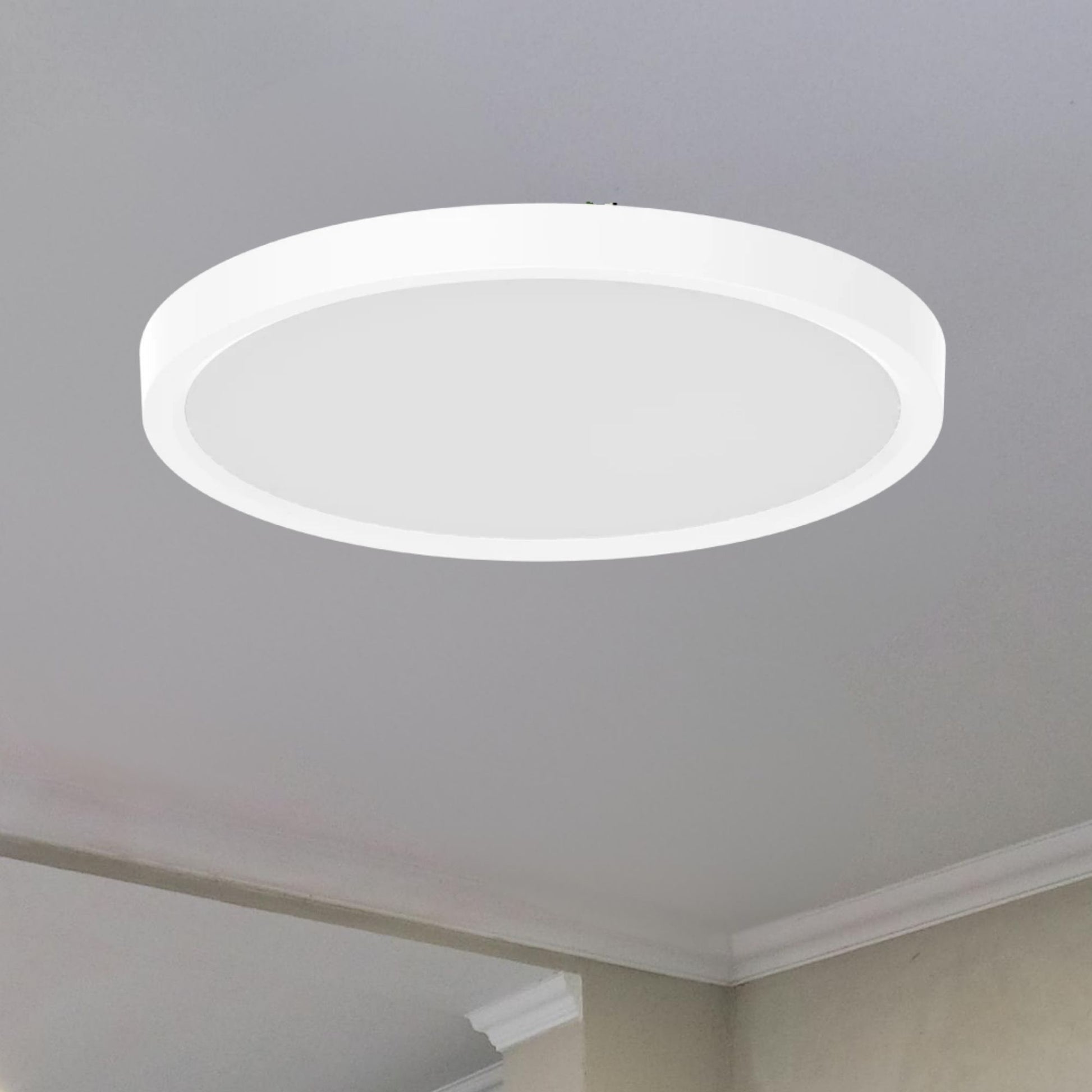 SUMO Slim 7" Round LED Surface Mount, 900 Lm, 5CCT, White - Bees Lighting