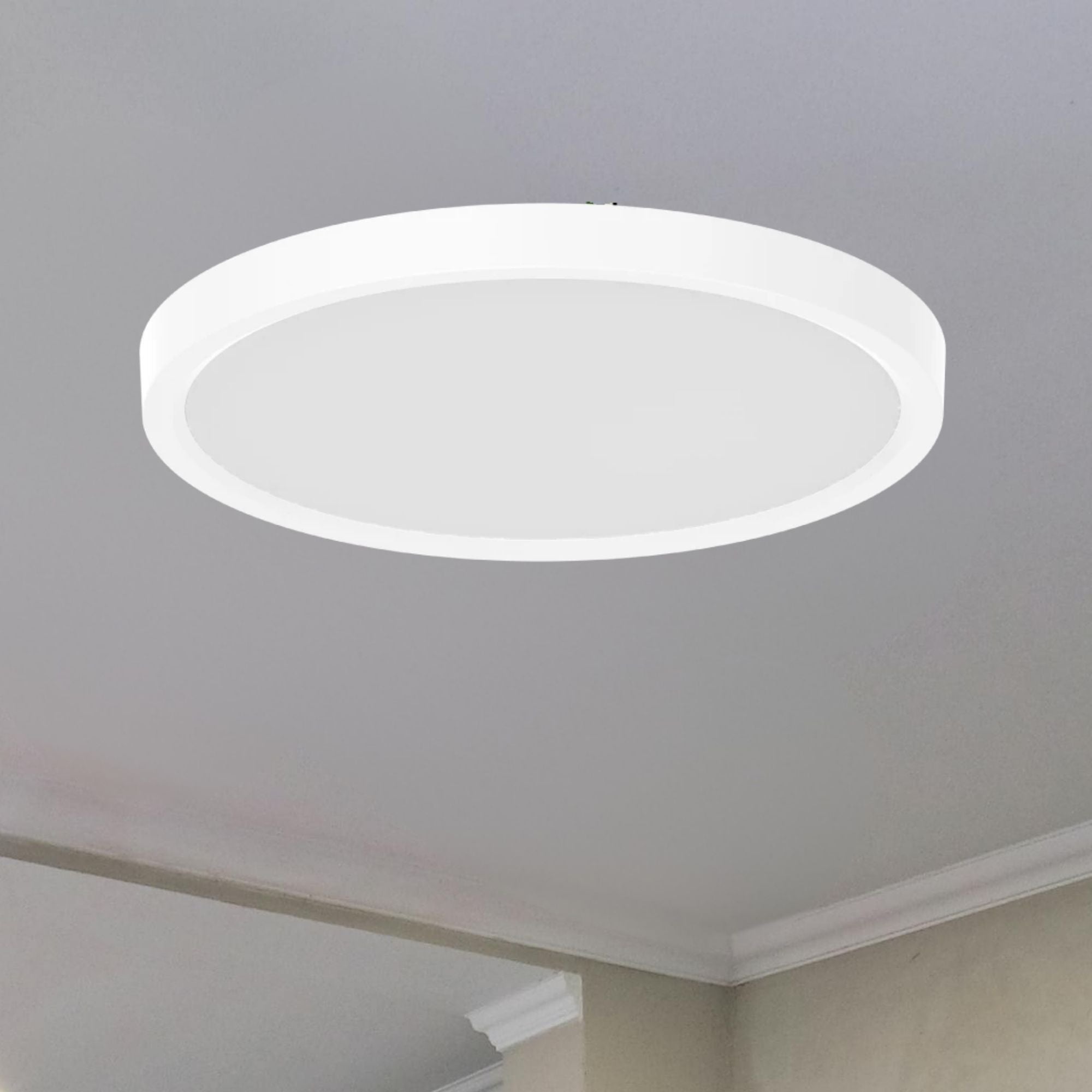 SUMO Slim 7" Round LED Surface Mount, 900 Lm, 5CCT, White - Bees Lighting