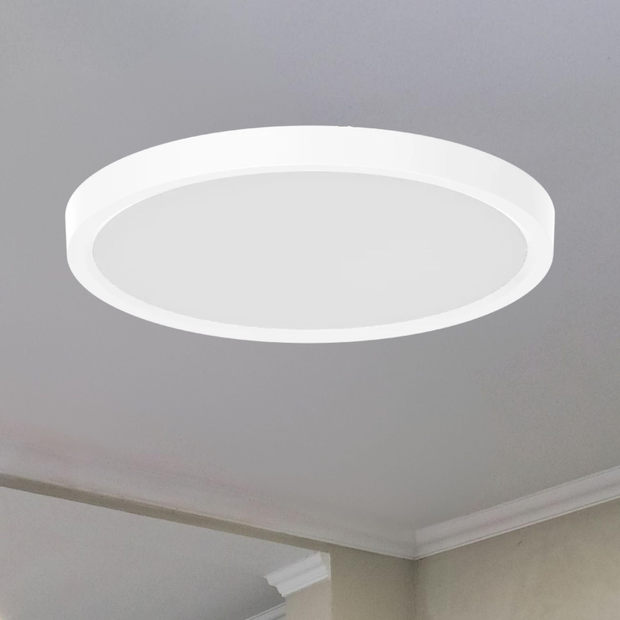 SUMO Slim 9" Round LED Surface Mount, 1150 Lm, 5CCT, White - Bees Lighting