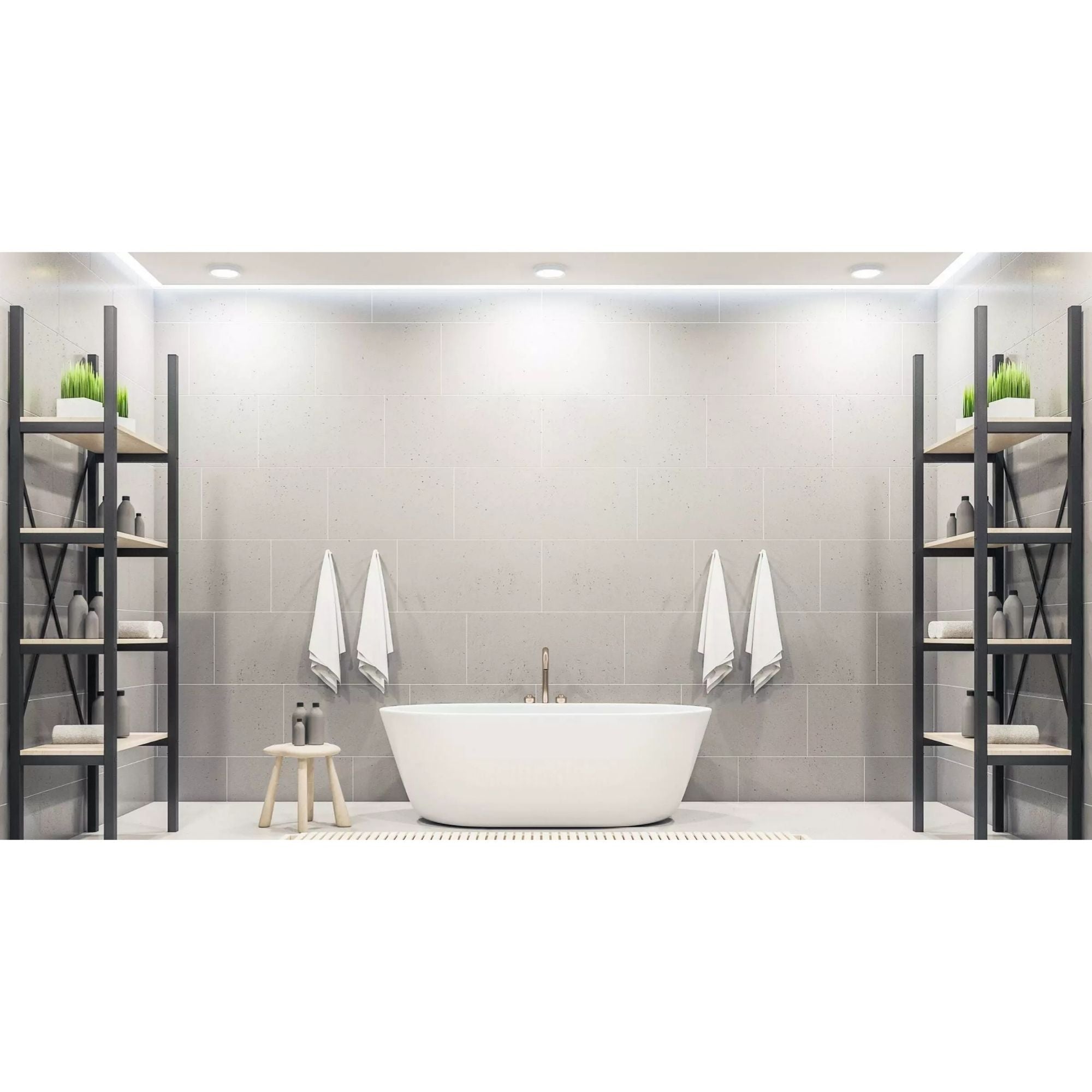 SUMO Slim 9" Square LED Surface Mount, 1100 Lm, 5CCT, White - Bees Lighting