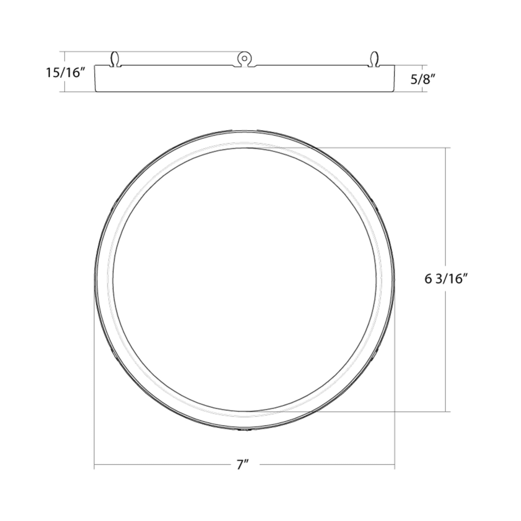 Color Trim for 7" SUMO Round Bronze Smooth - Bees Lighting