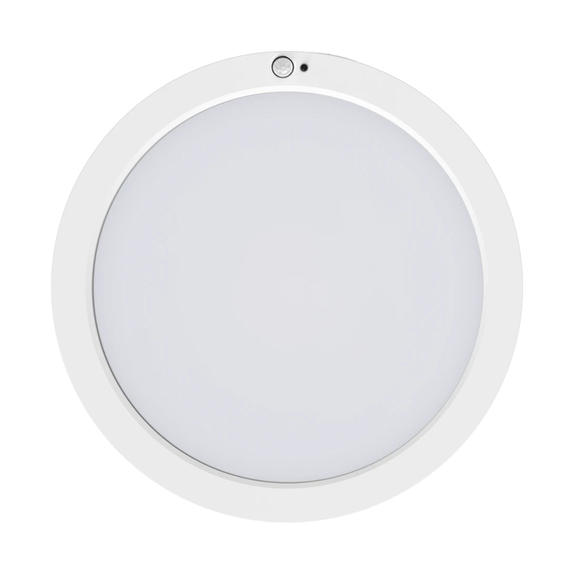 RAB SUMO-R-9/PIR 9" LED Surface Mount, 18W, 1500lm, Selectable CCT, 120V, White, Motion Sensor