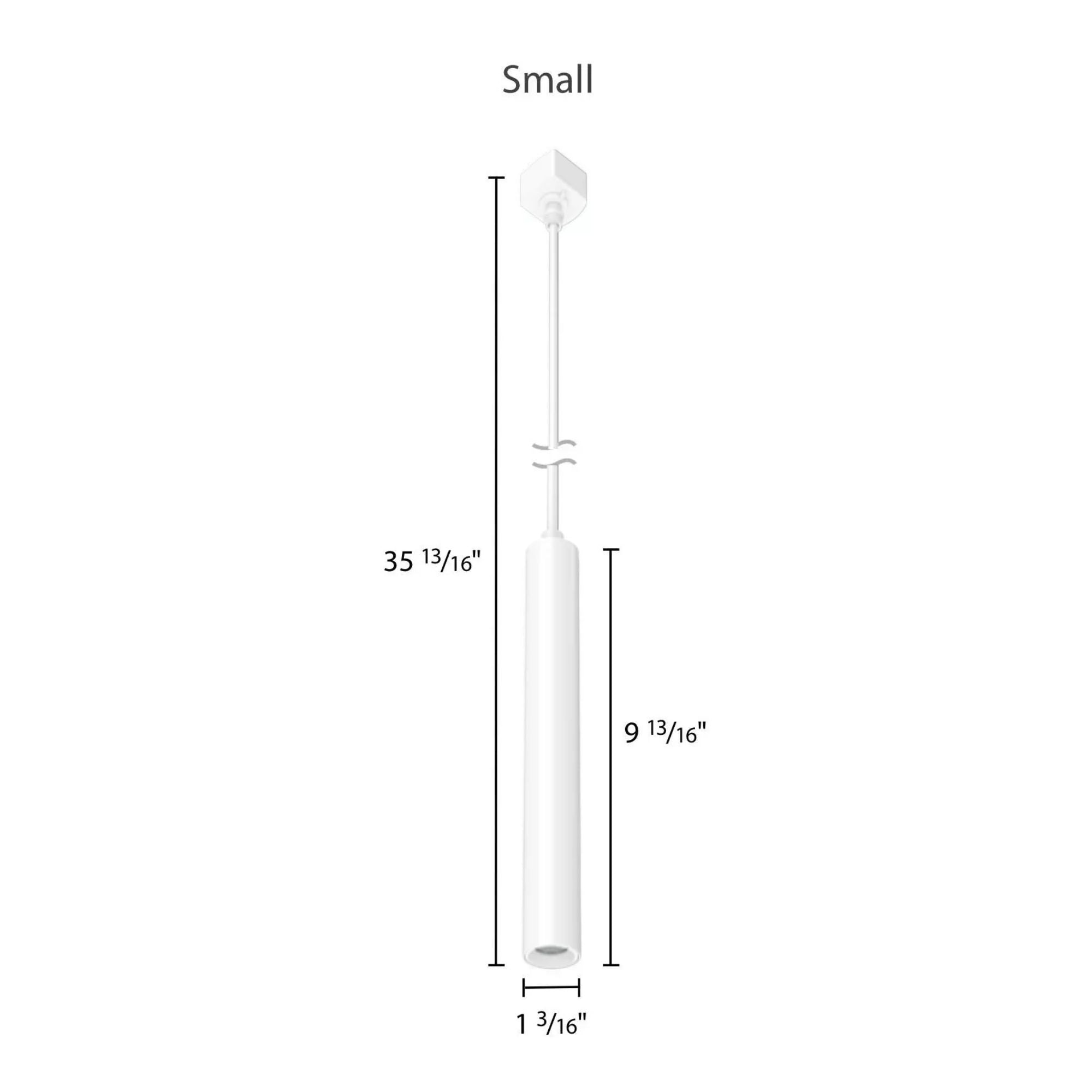TKP Small Track Pendant Light, 8W, 525 Lumens, 3000K, Halo, 36°, White