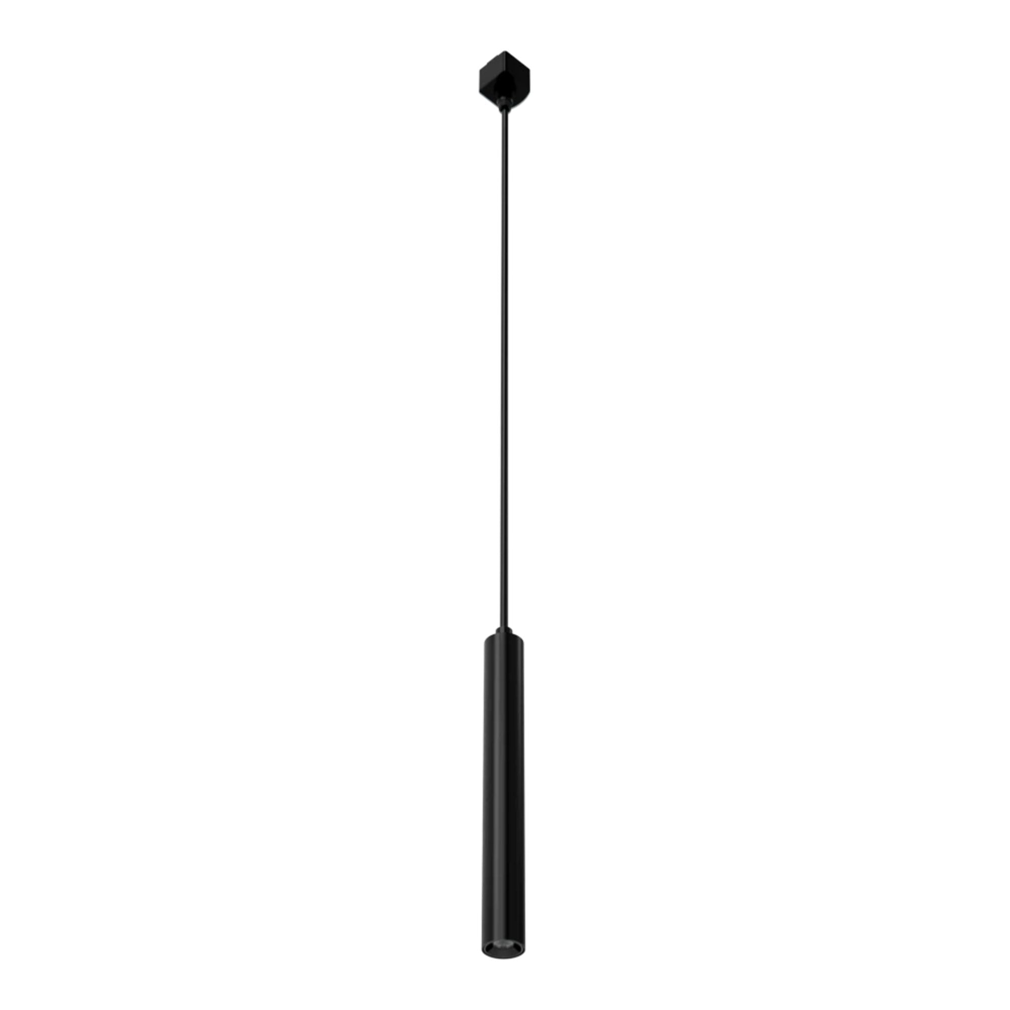 TKP Small Track Pendant Light, 8W, 525 Lumens, 3000K, Halo, 36°, Black