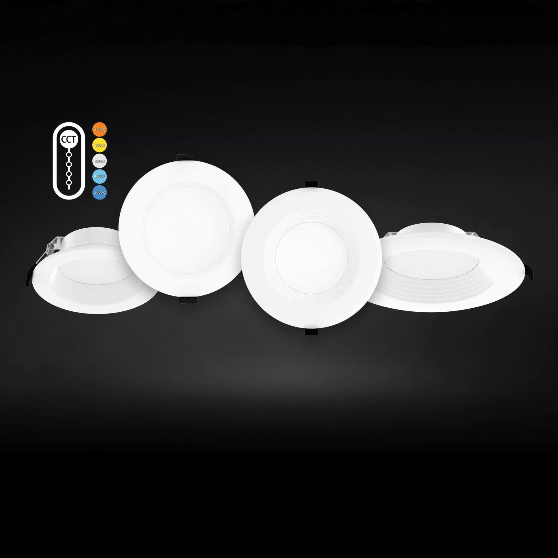 RAB Lighting - 6" Wafer Recessed LED Downlight, 1500 Lm, 5-CCT, Deep Regress Baffle Trim | Bees Lighting