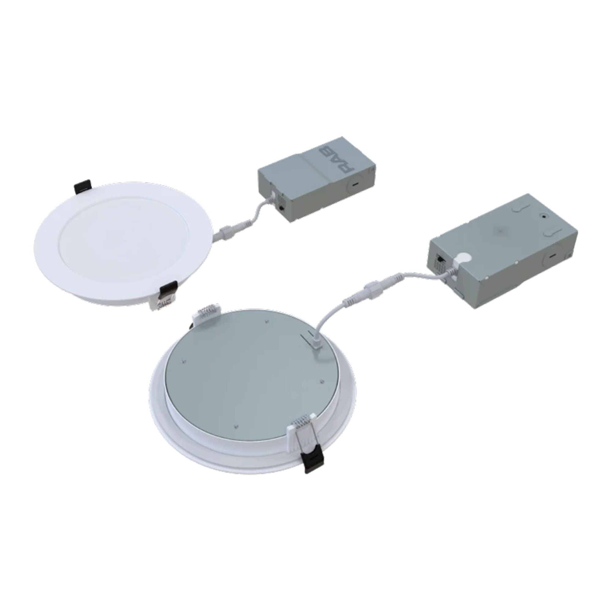 6" Back-Lit Wafer Downlight, 1000 Lm, CCT-Selectable, White Baffle Trim
