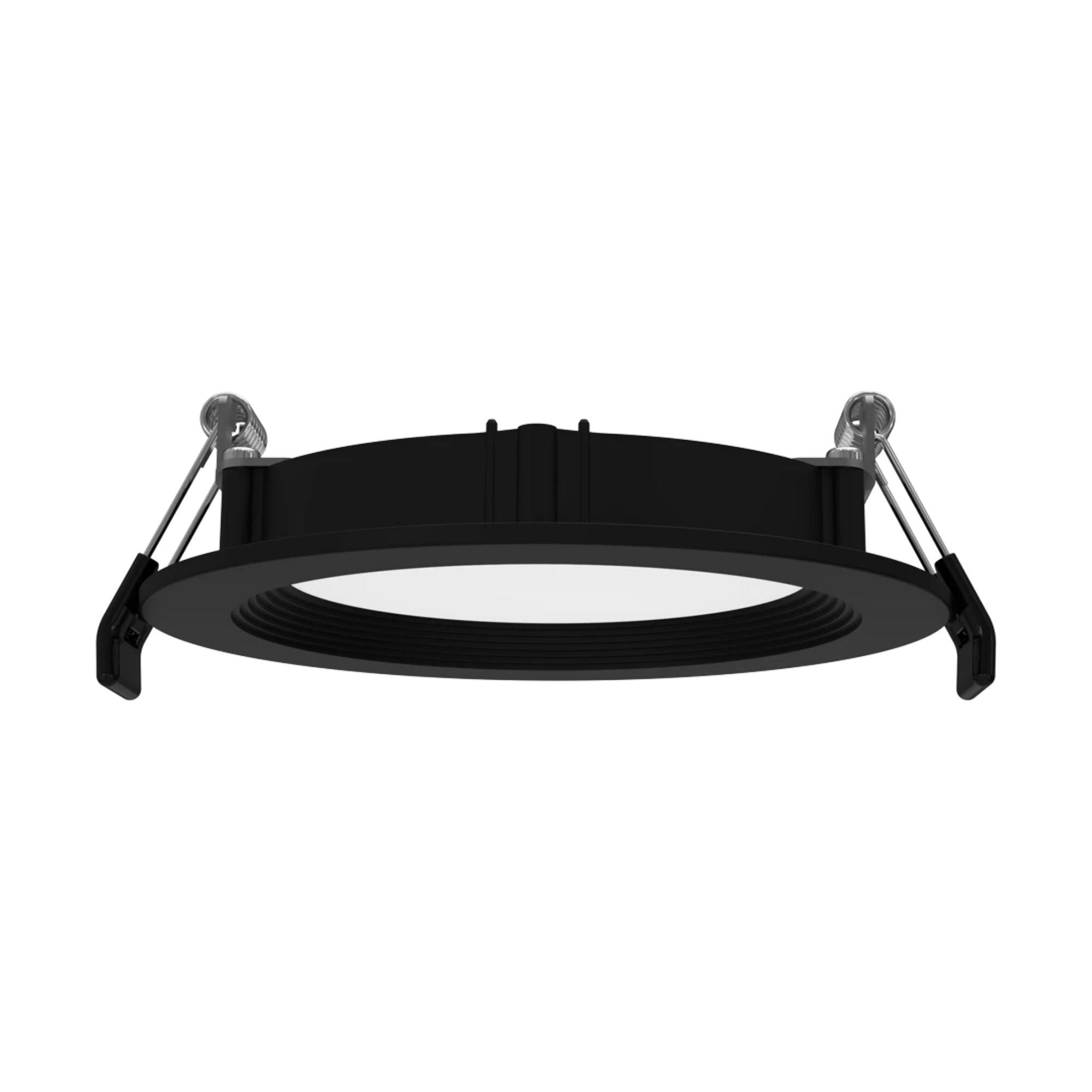 4" Wafer LED Downlight, 800 Lm, 5-CCT, Black Baffle Trim