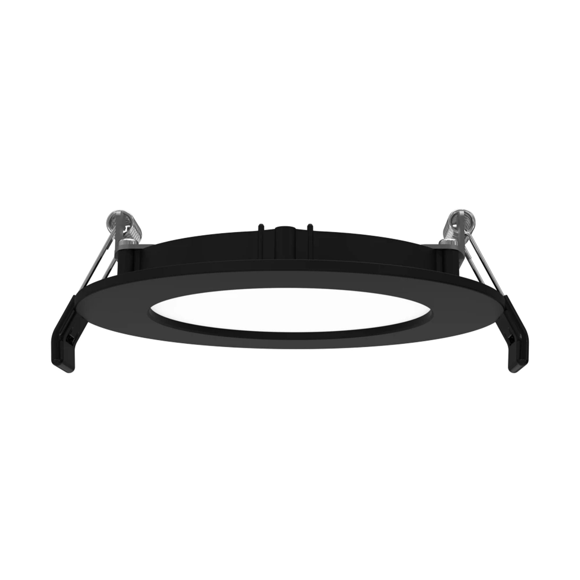 4" Wafer LED Downlight, 800 Lm, 5-CCT, Black Smooth Trim