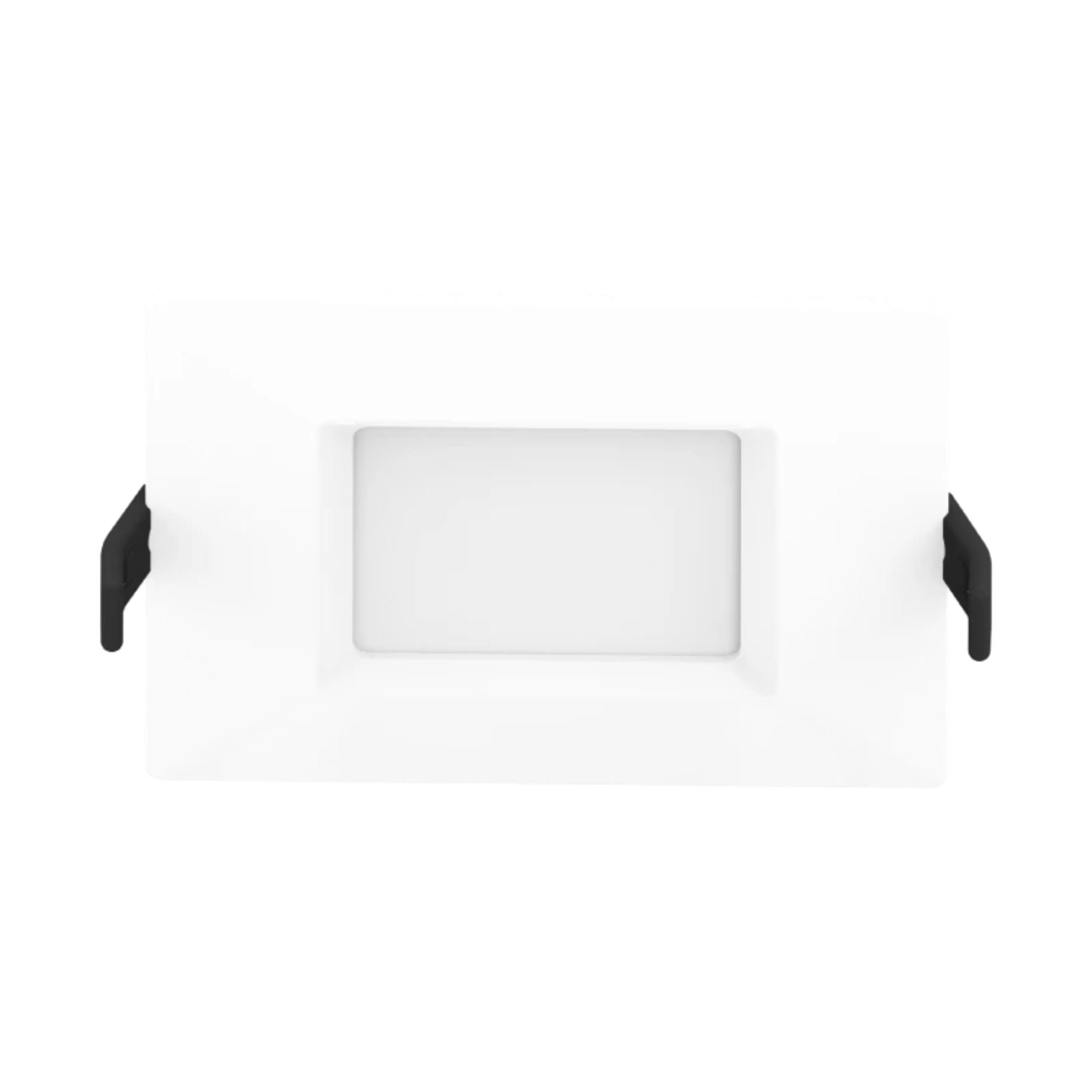 4" Square Wafer LED Downlight, 750 Lm, White Smooth Trim