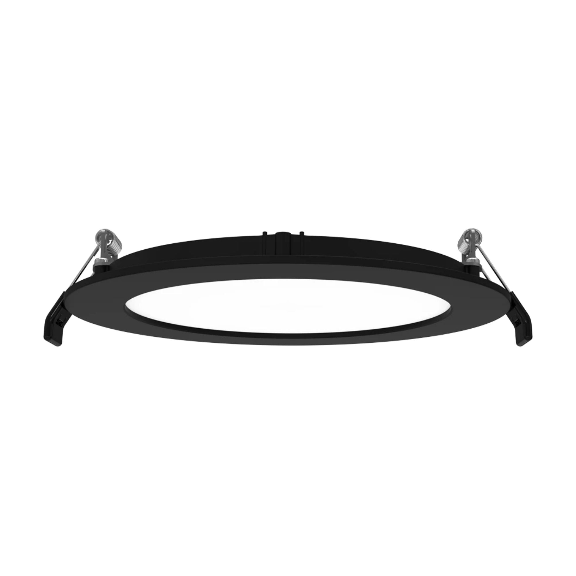 6" Wafer LED Downlight, 1100 Lm, 5-CCT, Black Smooth Trim