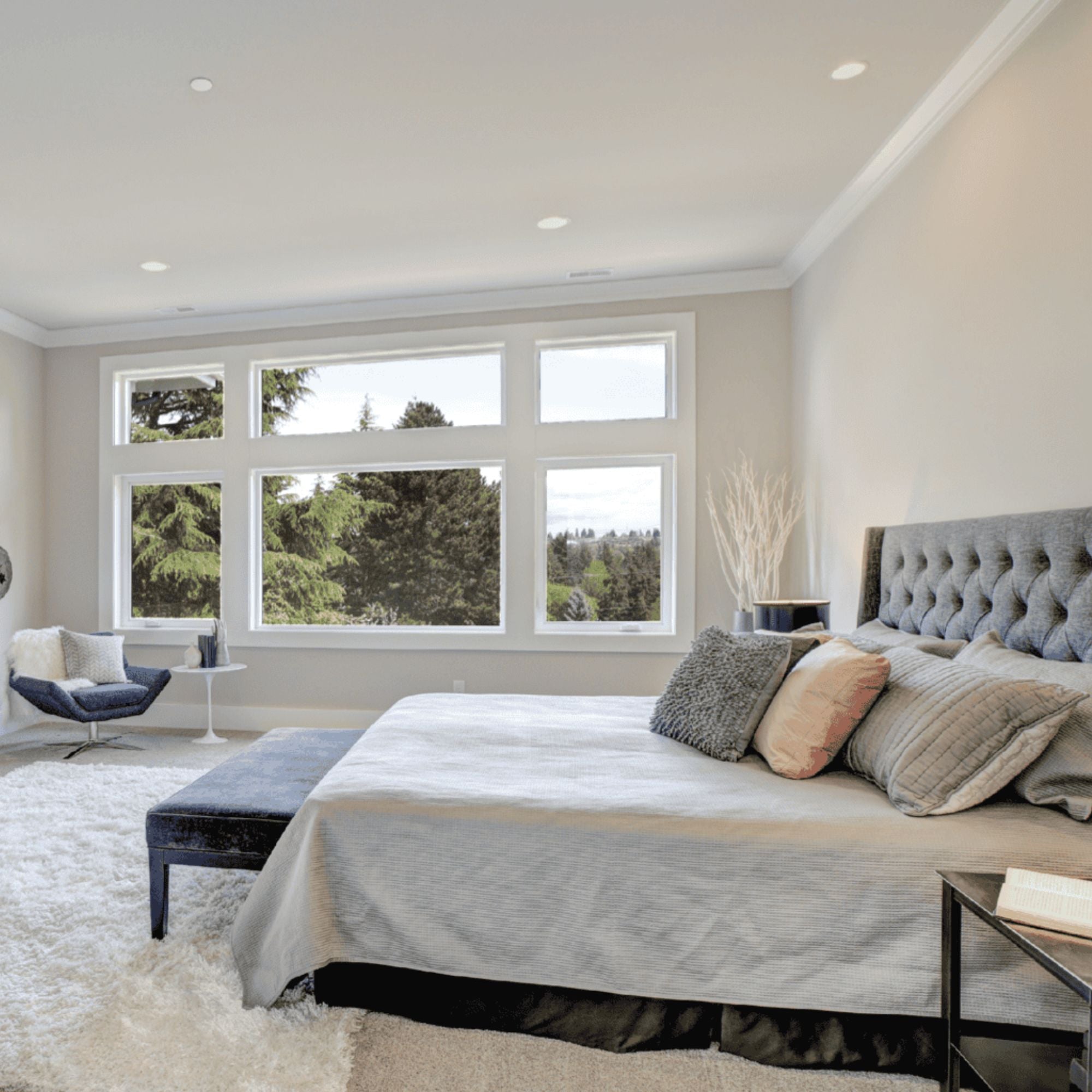 RAB Lighting - 6" Wafer Commercial Downlight, 1300 Lm, 5-CCT, 120-277V, White Baffle Trim | Bees Lighting