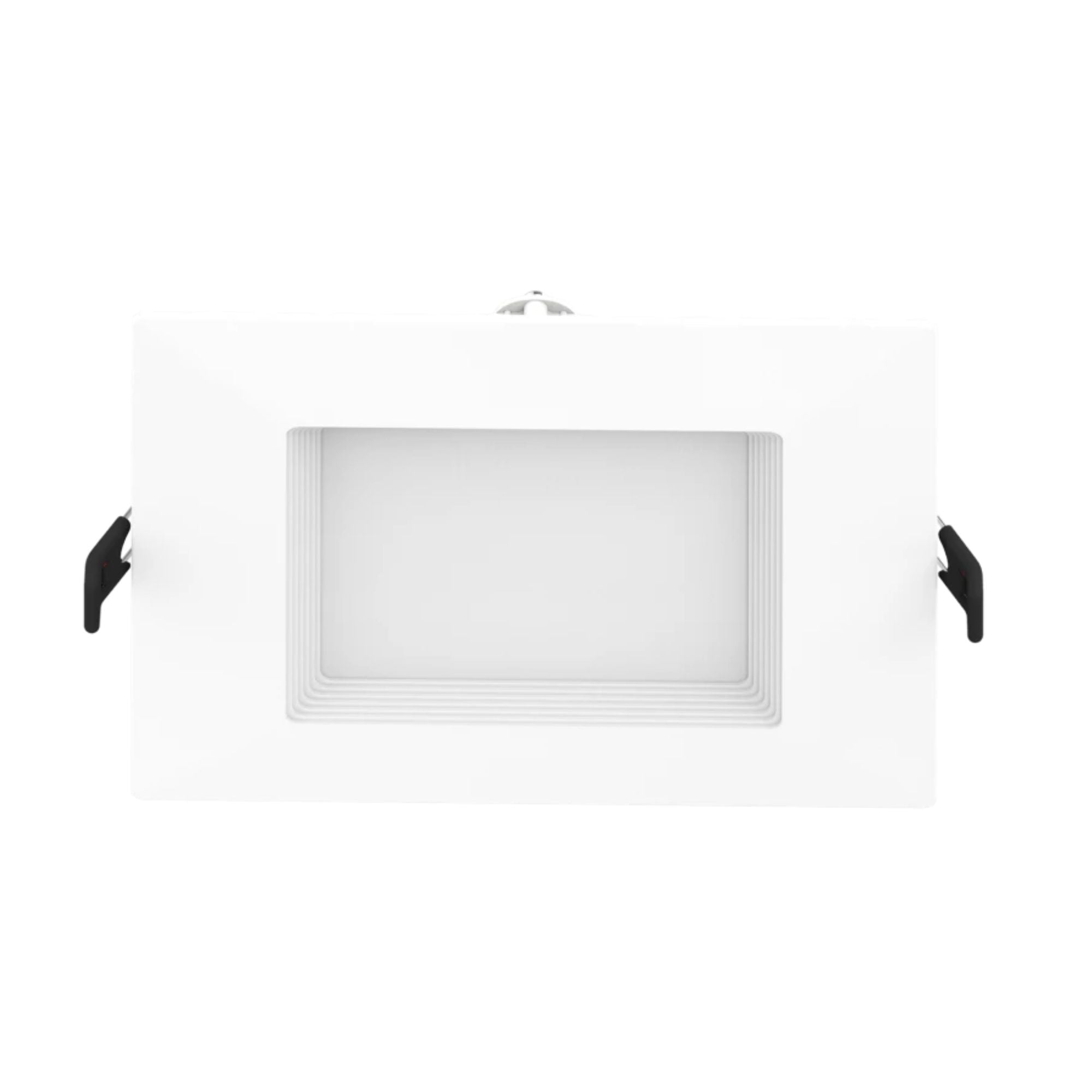6" Square Wafer LED Downlight, 1100 Lm, White Baffle Trim