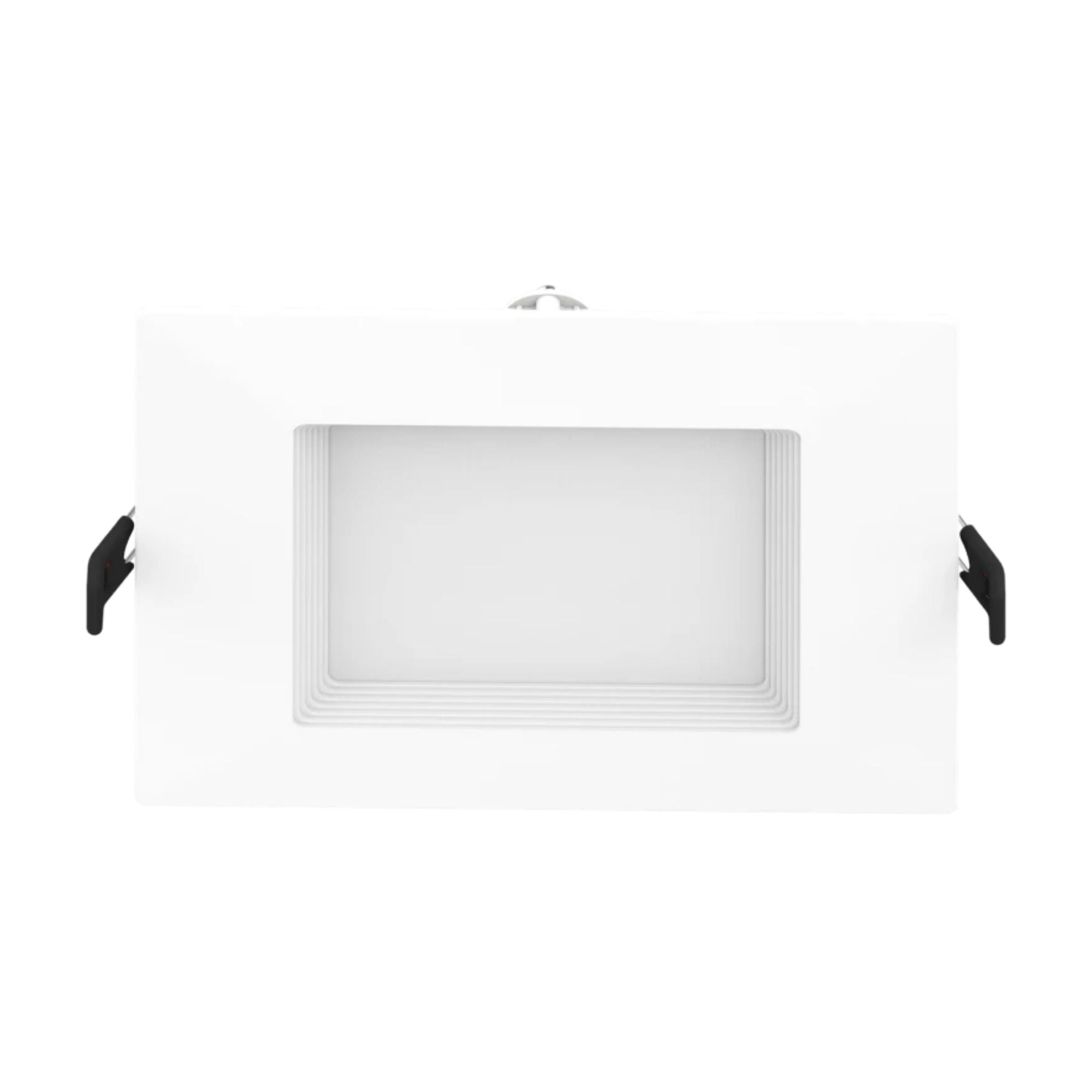 6" Square Wafer LED Downlight, 1100 Lm, White Baffle Trim