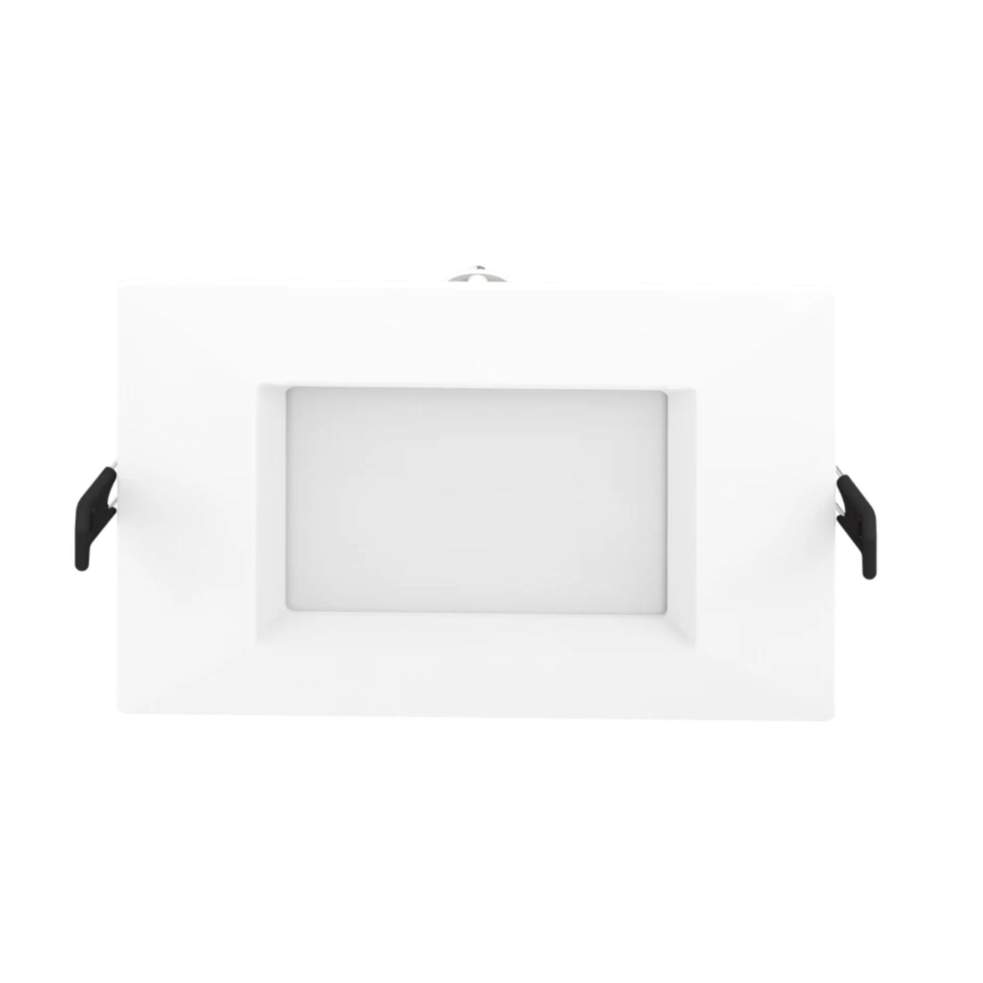 6" Square Wafer LED Downlight, 1100 Lm, White Smooth Trim