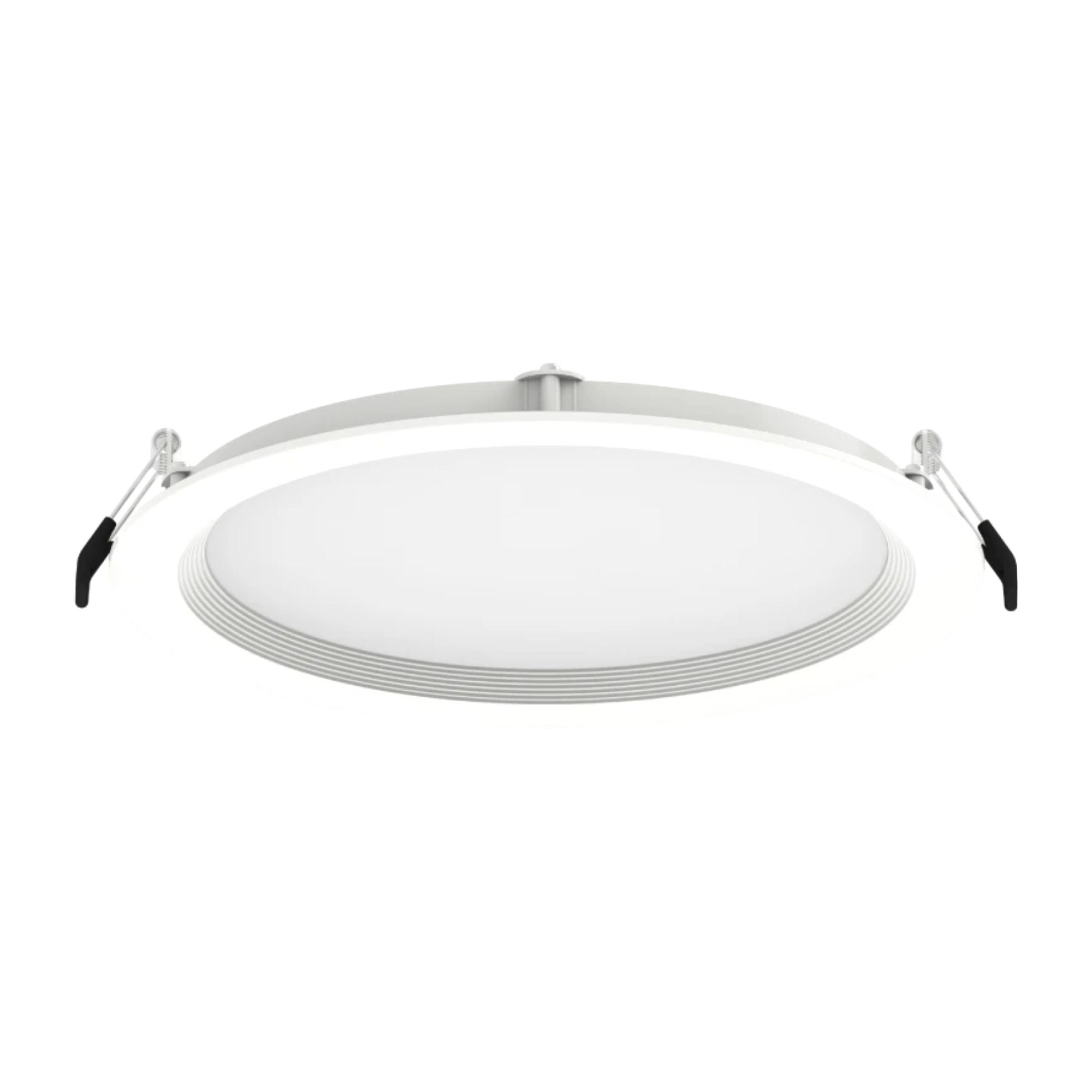 8" Wafer Commercial Downlight, 2100 Lm, 5-CCT, 120-277V, White Baffle Trim