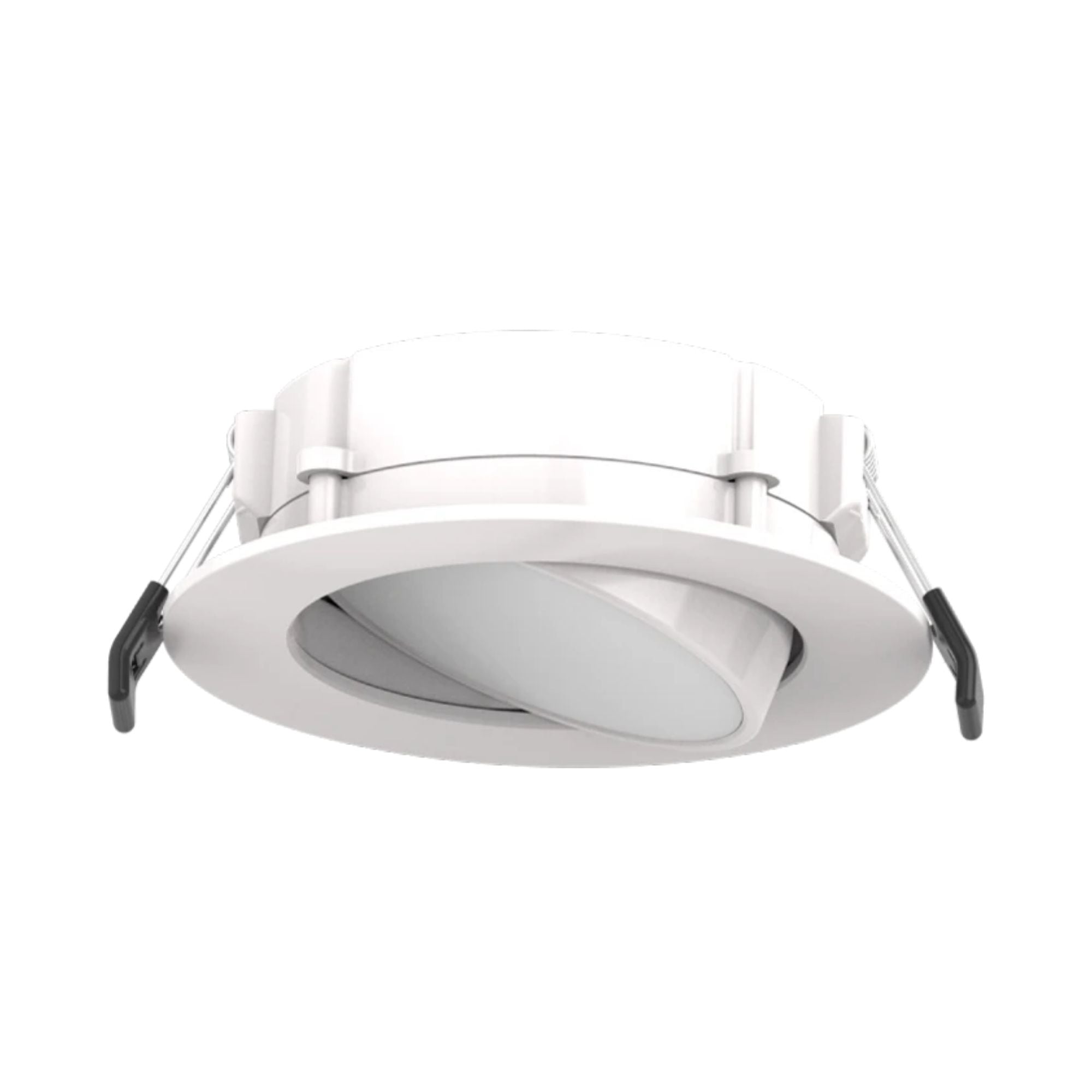 4" Back-Lit Wafer Gimbal Downlight, 700 Lumens, 5-CCT, White Trim