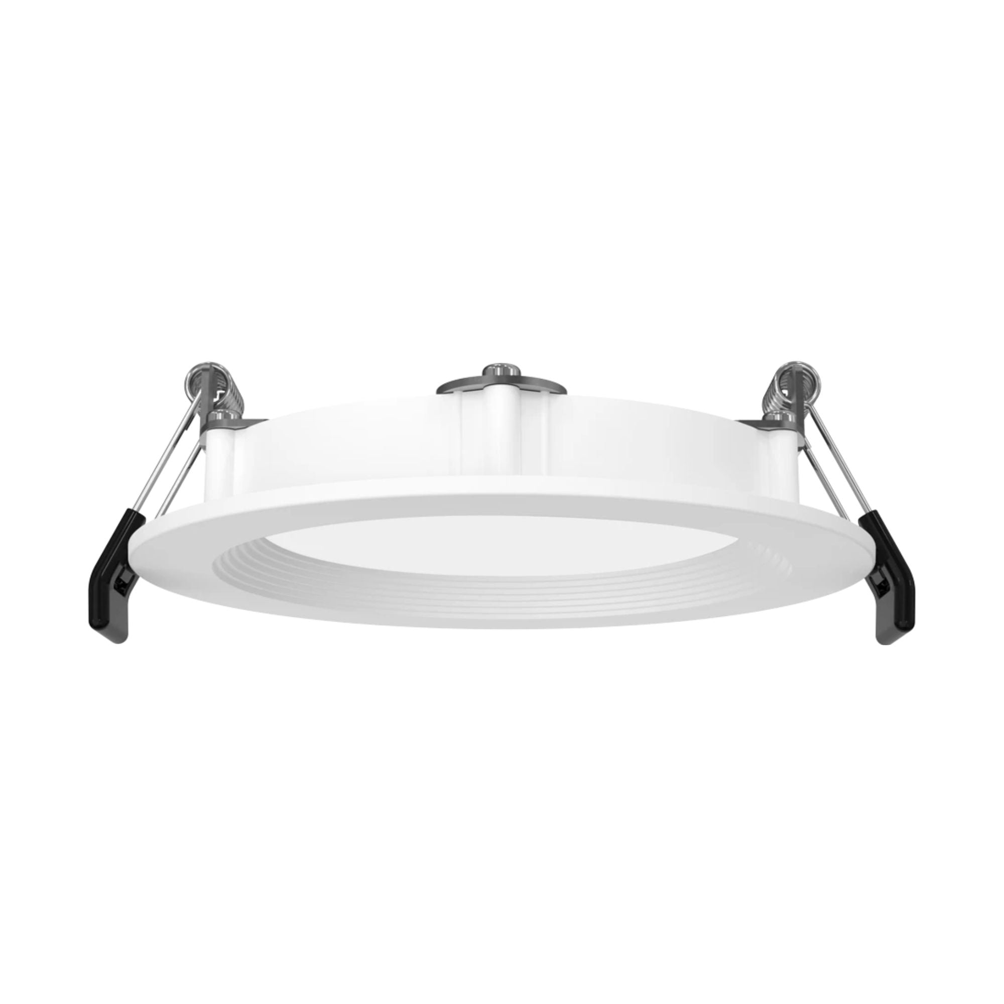 4" Edge-Lit Wafer LED Downlight, 8W|10W|12W, 5-CCT, 120-277V, Baffle Trim