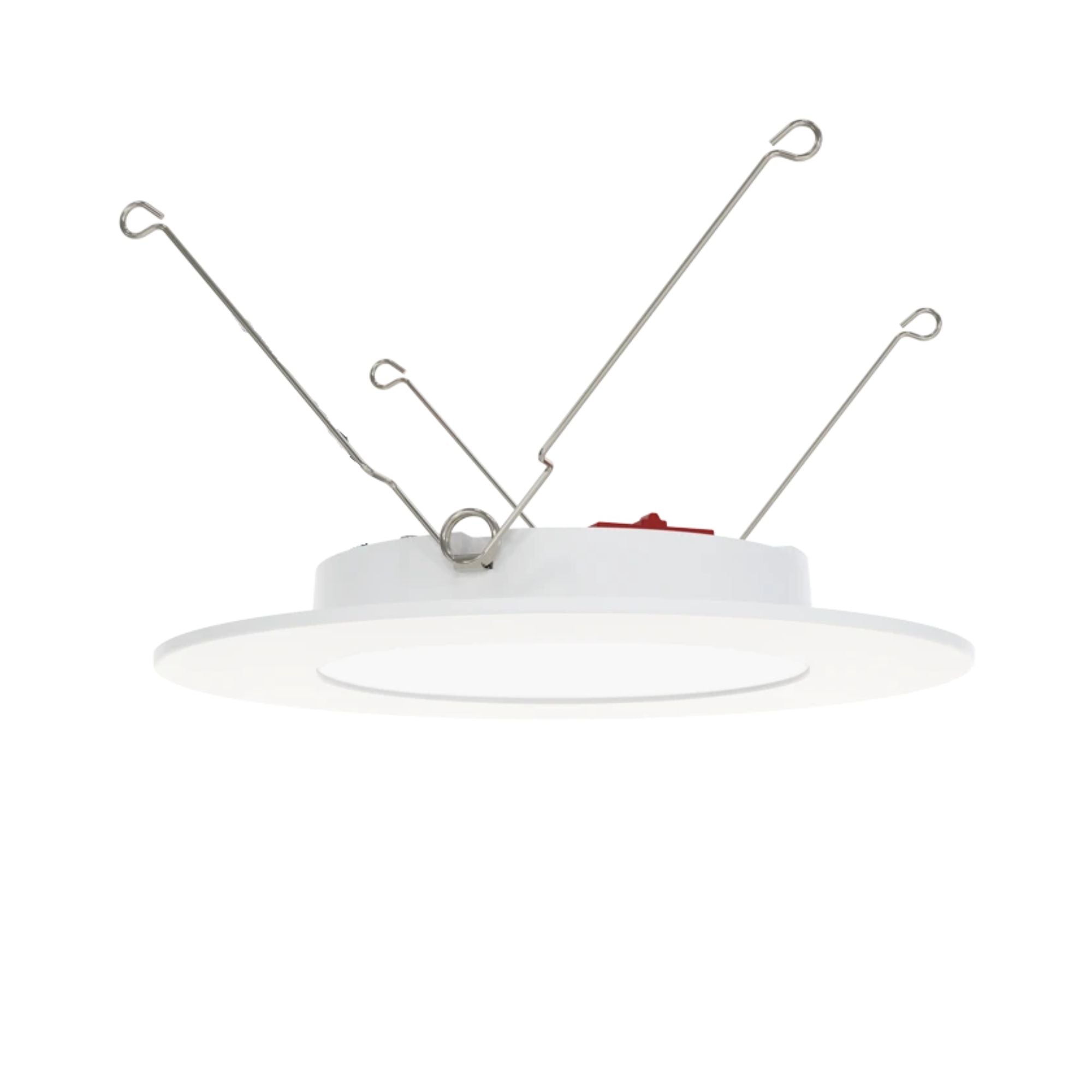 6" Retrofit Flush Lens Wafer LED Downlight - 1100 Lumens, 5-CCT, White