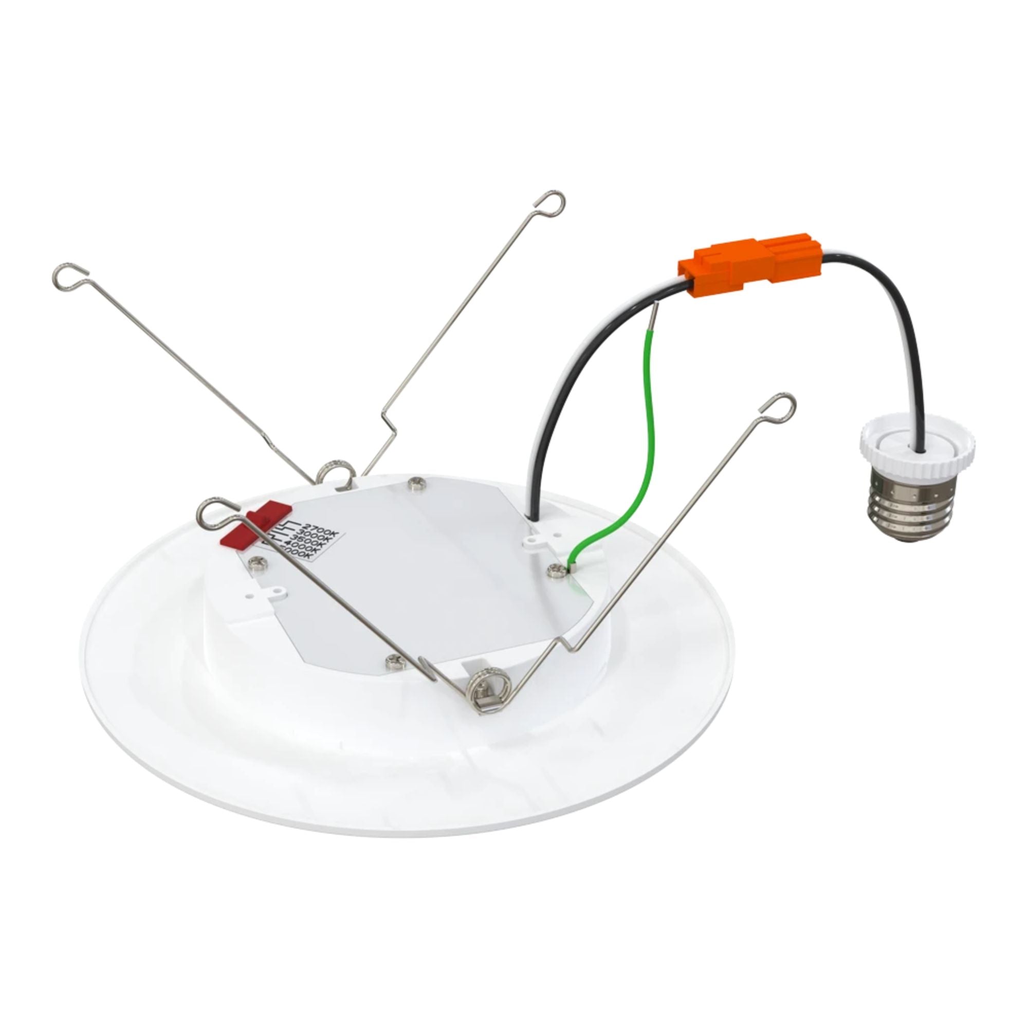 RAB WFRETRO34-6 6 in. Smooth Retrofit Wafer Downlight 11W 1100 Lumens Selectable CCT Wet Rated