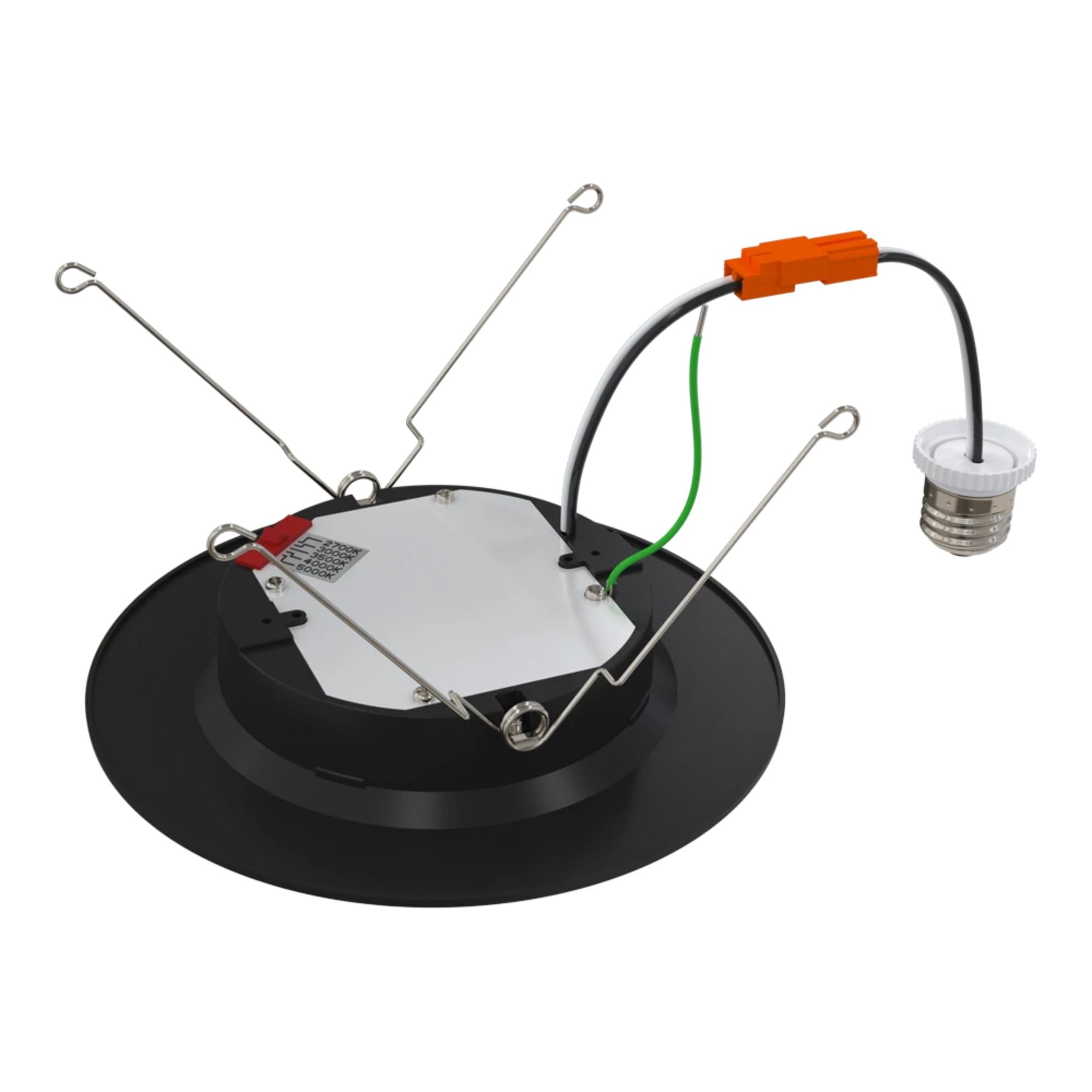 RAB WFRETRO34-6B-B 6 in. Baffle Retrofit Wafer Downlight 11W 1100 Lumens Selectable CCT