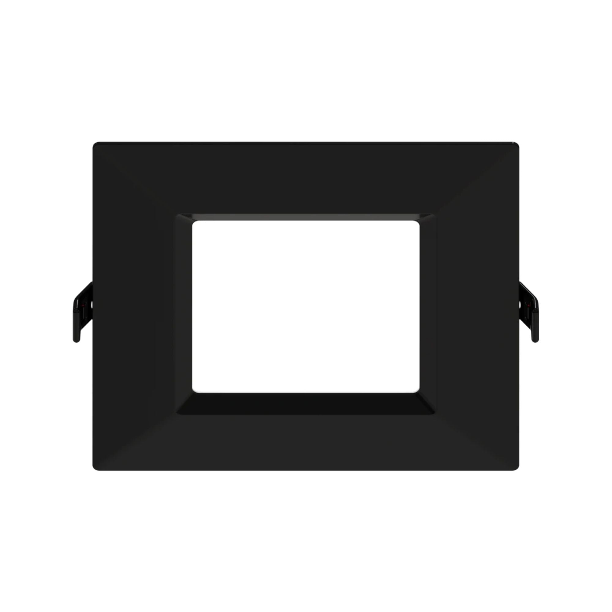 RAB WFRL4S99FA120BS 4 in. Ultra Thin Square Smooth Downlight 9W 750 Lumens Selectable CCT, Black
