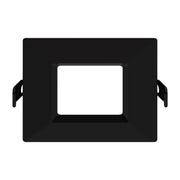 RAB WFRL6S139FA120BS 6 in. Ultra Thin Square Smooth Downlight 13W 1100 Lumens Selectable CCT, Black