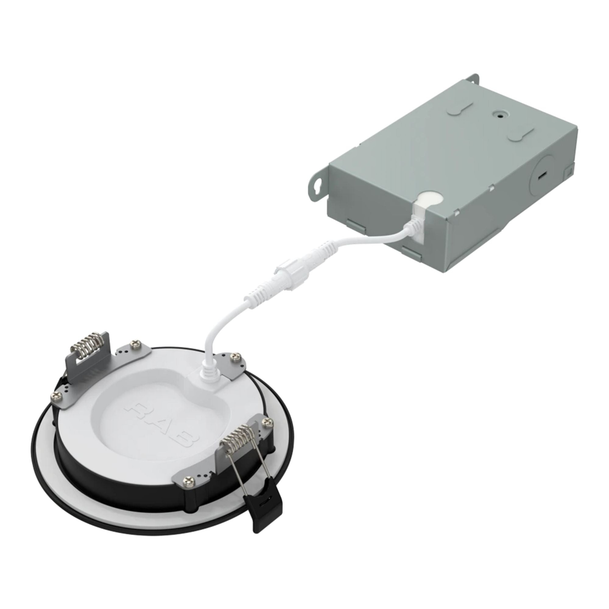 RAB WFRX-4BD-K 4 in. Open Baffle Downlight 12W 1000 Lumens Selectable CCT, Black