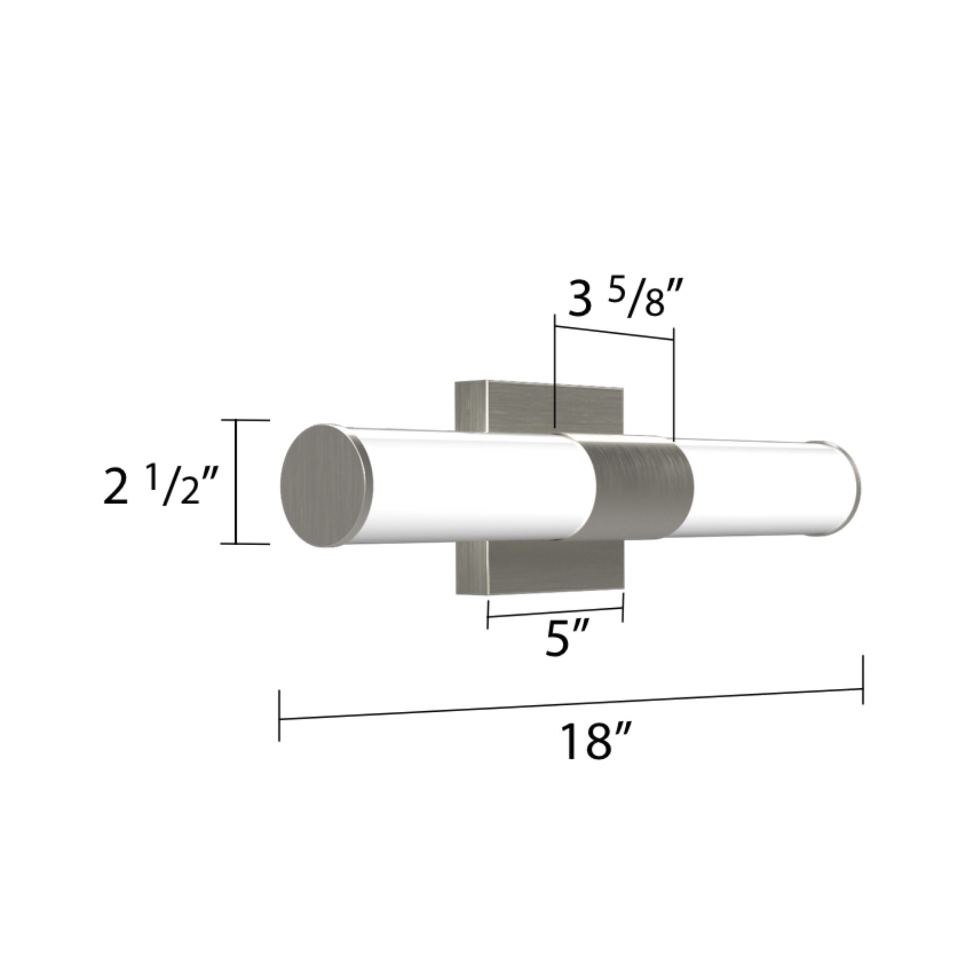 Allure 18" Round LED Vanity Light, CCT Selectable, 120V, Black Finish