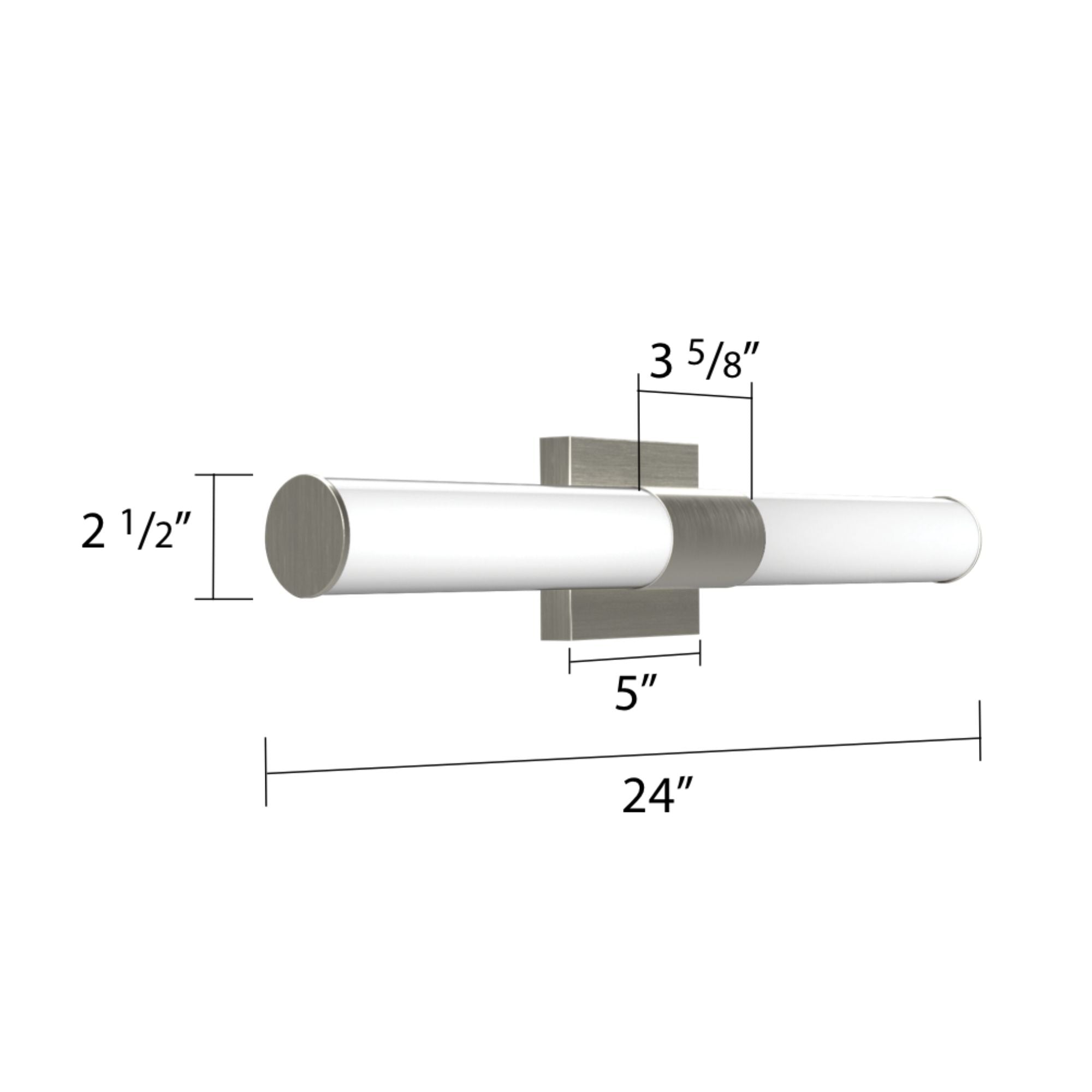 Allure 24" Round LED Vanity Light, CCT Selectable, 120V, Black Finish