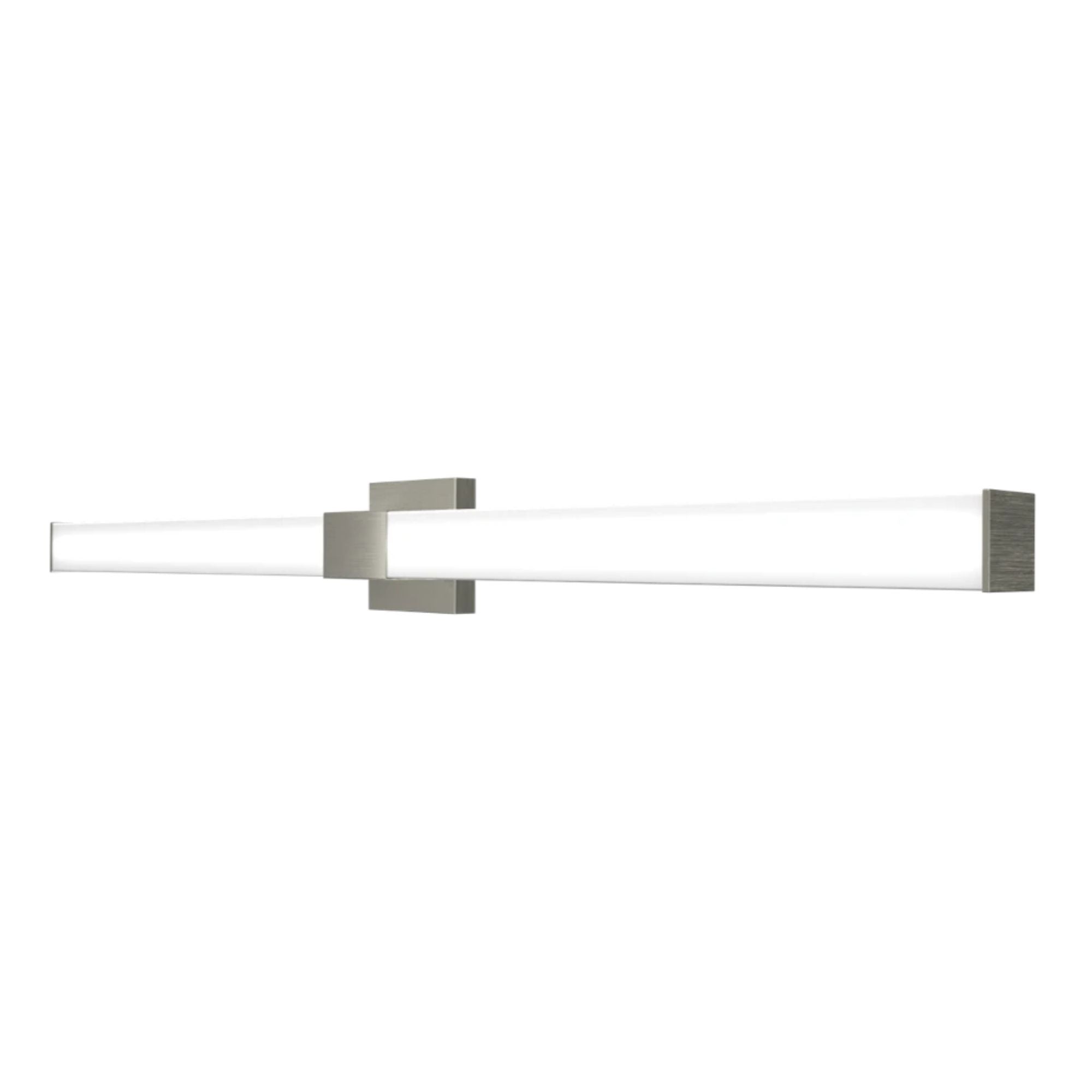 Allure 48" Square LED Vanity Light, CCT Selectable, 120V, Brushed Nickel Finish