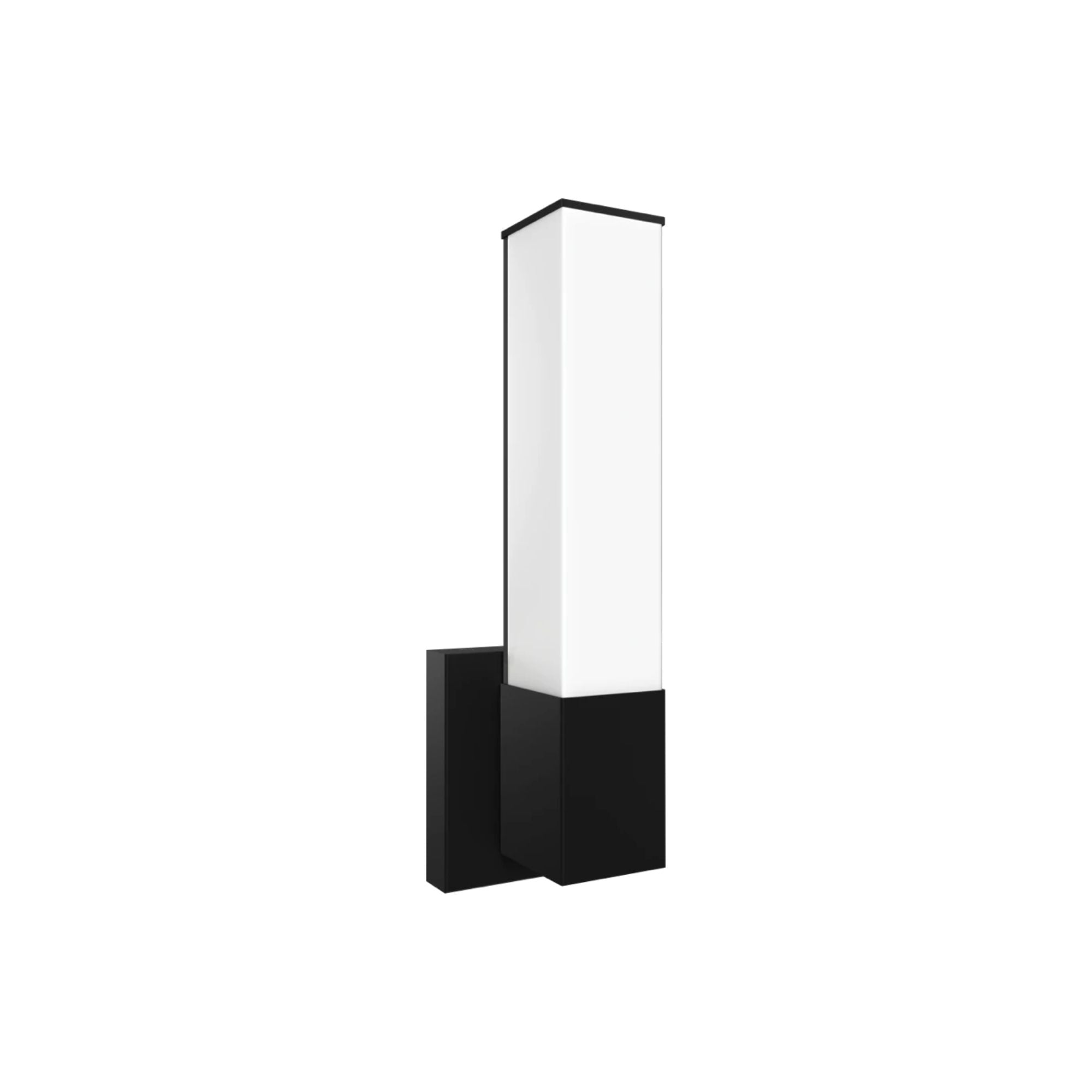 Allure 14" Square LED Wall Sconce, CCT Selectable, 120V, Black Finish