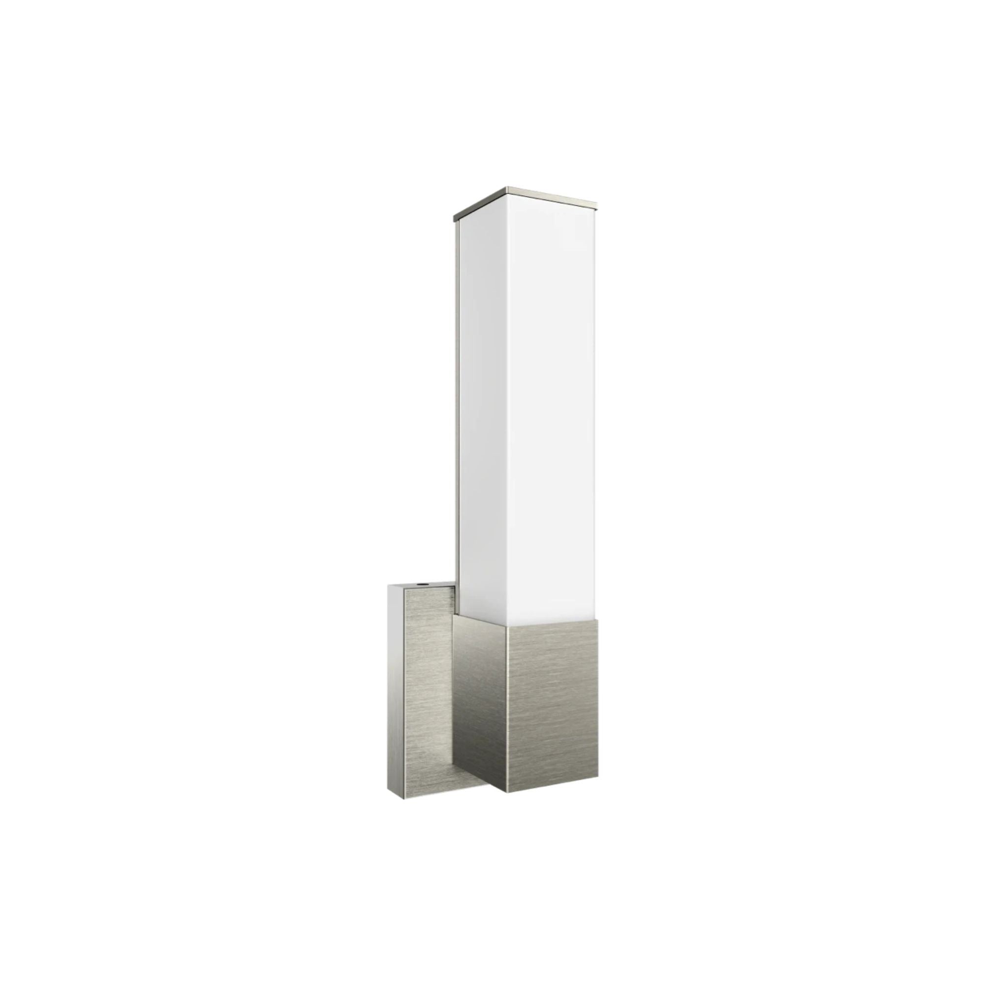 Allure 14" Square LED Wall Sconce, CCT Selectable, 120V, Brushed Nickel Finish