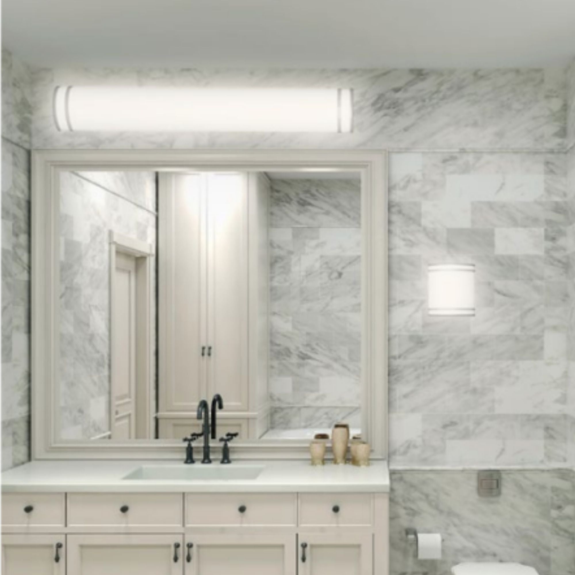 Enchant 48" LED Bathrooom Vanity Light, 5-CCT, 120V, Brushed Nickel Finish
