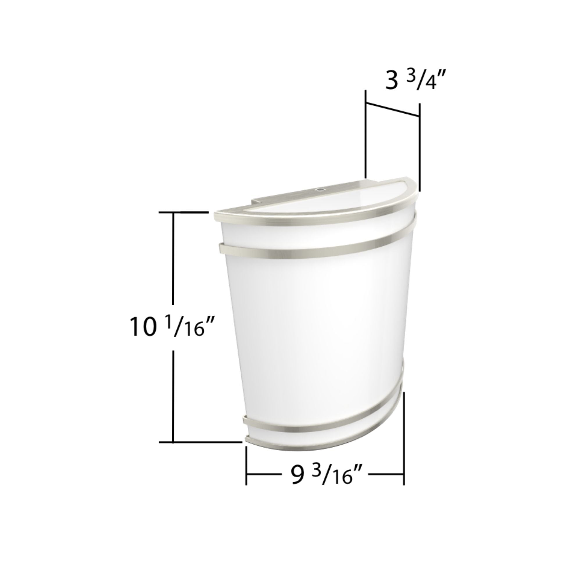 Enchant 10" LED Wall Sconce, 5-CCT, 120V, Brushed Nickel Finish