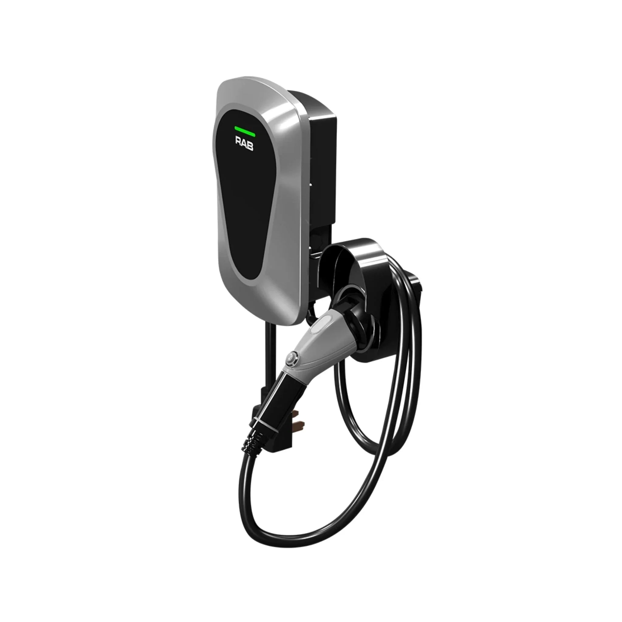 RAB Lighting EVC40/LCB 40A Level 2 Smart Electric Vehicle Charger with Wi-Fi and Lightcloud Blue